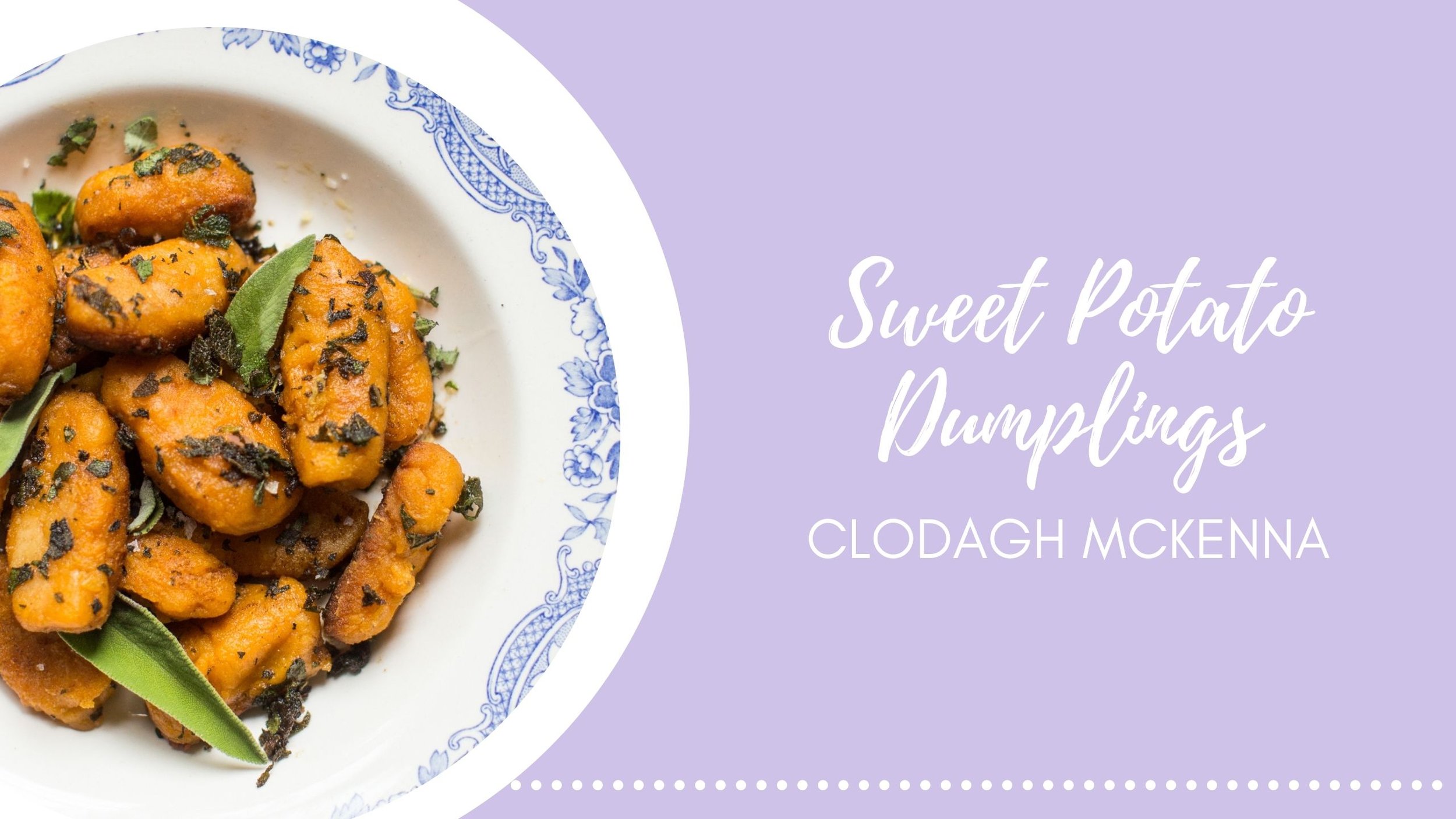Sweet Potato Dumpling With Sage Butter Sauce