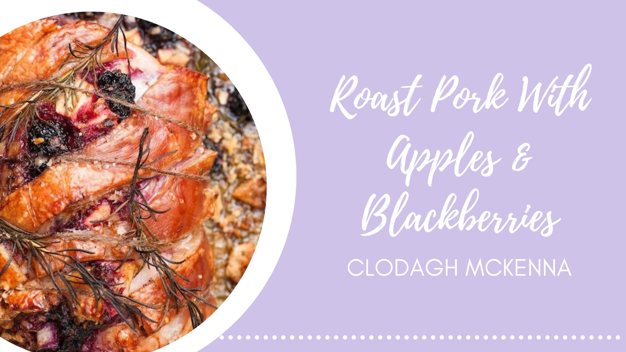 Roast Pork With Apples And Blackberries