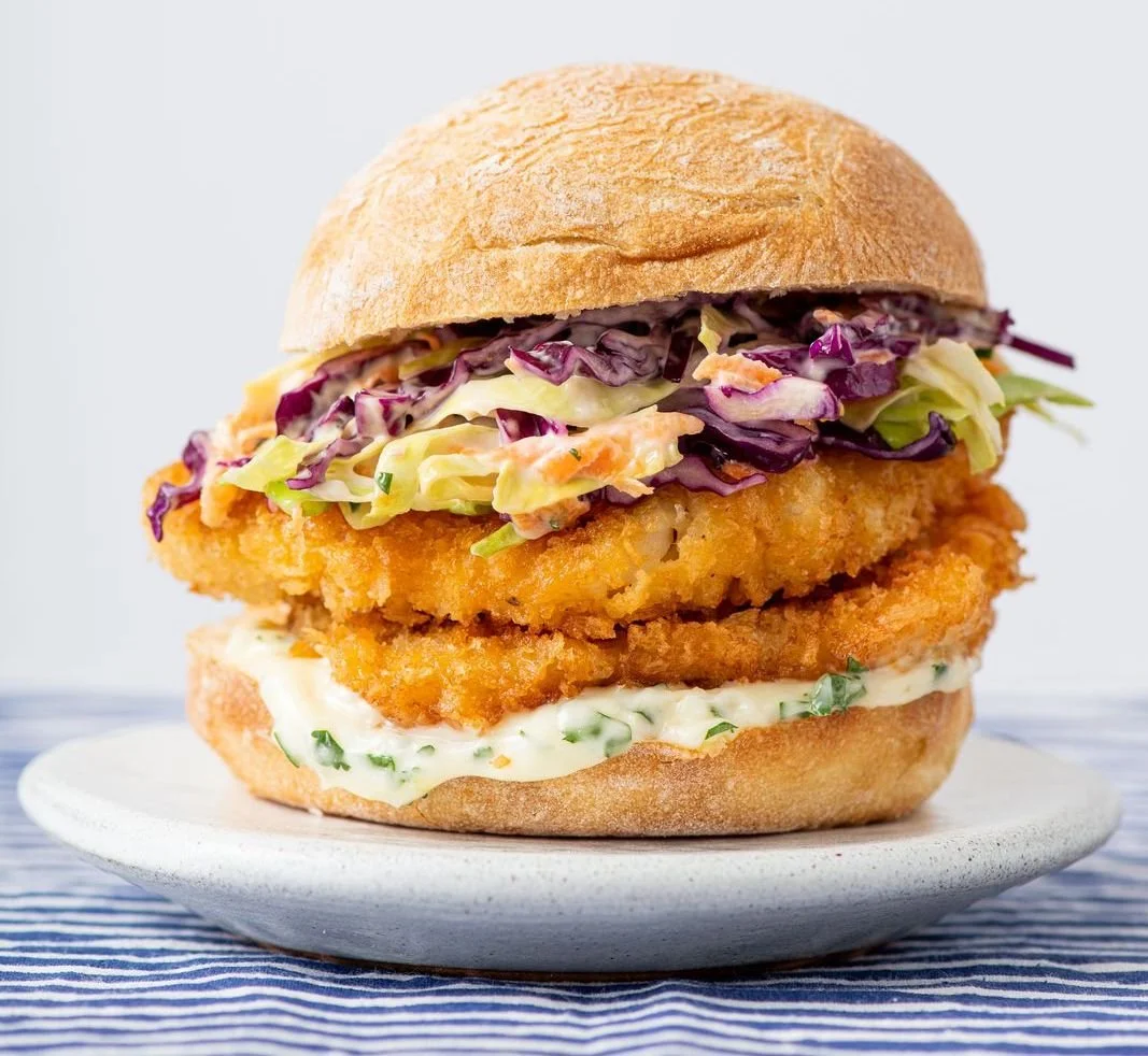 Crumbed Fish Burgers with Cabbage Slaw — Clodagh McKenna