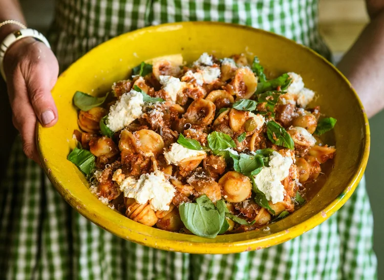 Caponata Pasta with Ricotta and Basil — Clodagh McKenna