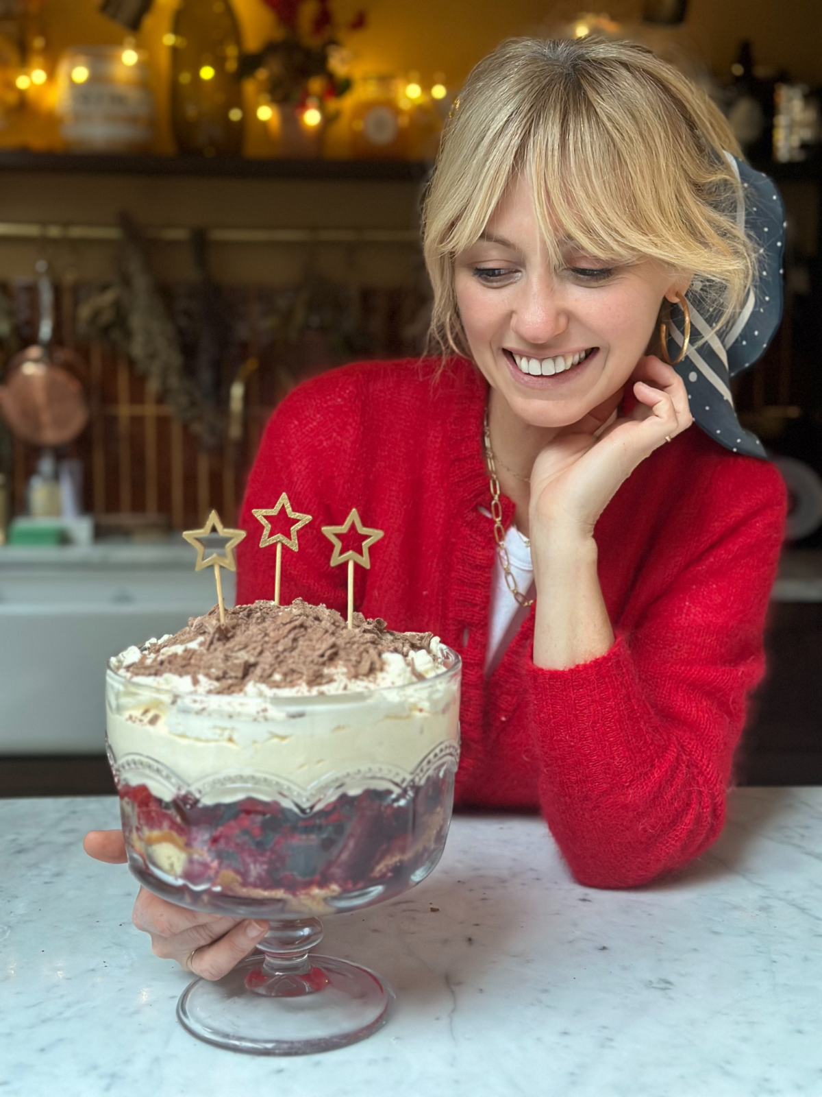 Winter Berry Trifle With Crème De Cassis