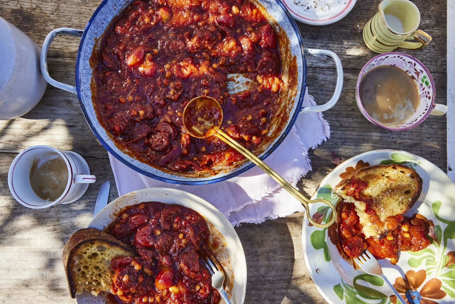 Slow Cooked Chorizo Baked Beans
