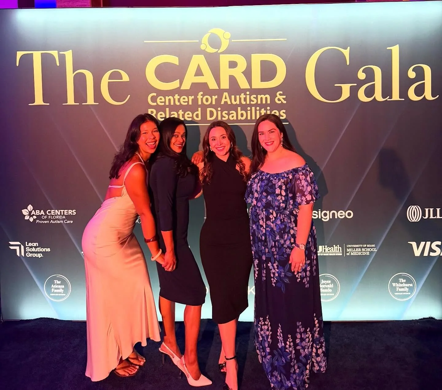 Last night, we had the honor of supporting University of Miami Nova Southeastern University Center for Autism and Related Disabilities (UM‑NSU CARD) at their annual gala. An incredible evening where the South Florida autism community comes together t