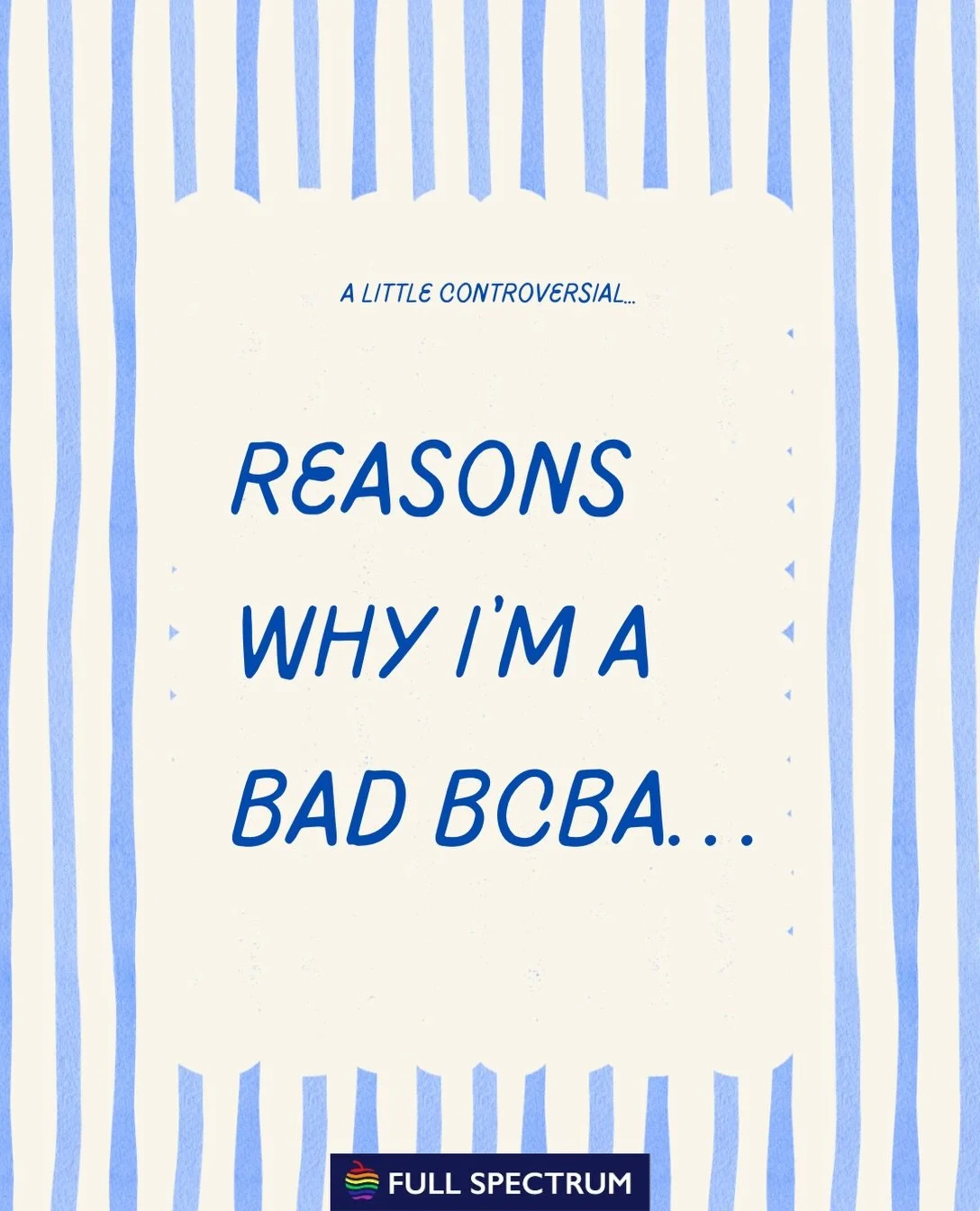 Maybe being a &ldquo;bad BCBA&rdquo; just means remembering that behavior change should never come at the expense of dignity, autonomy, or individuality. 🧠💙

What do you think? 👀 #aba #behavioranalysis