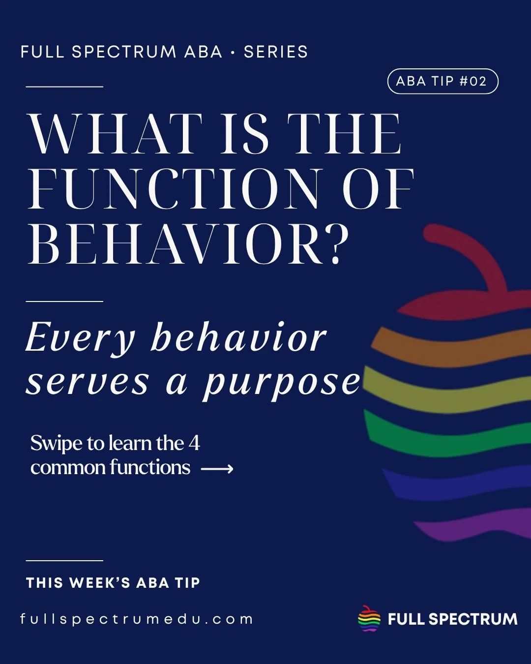 Every behavior has a reason! 🧩💙

In ABA, we look beyond the behavior to understand its function. Is it to gain attention, access to something, escape a task, or meet a sensory need?

Understanding the WHY helps us respond with compassion and teach 