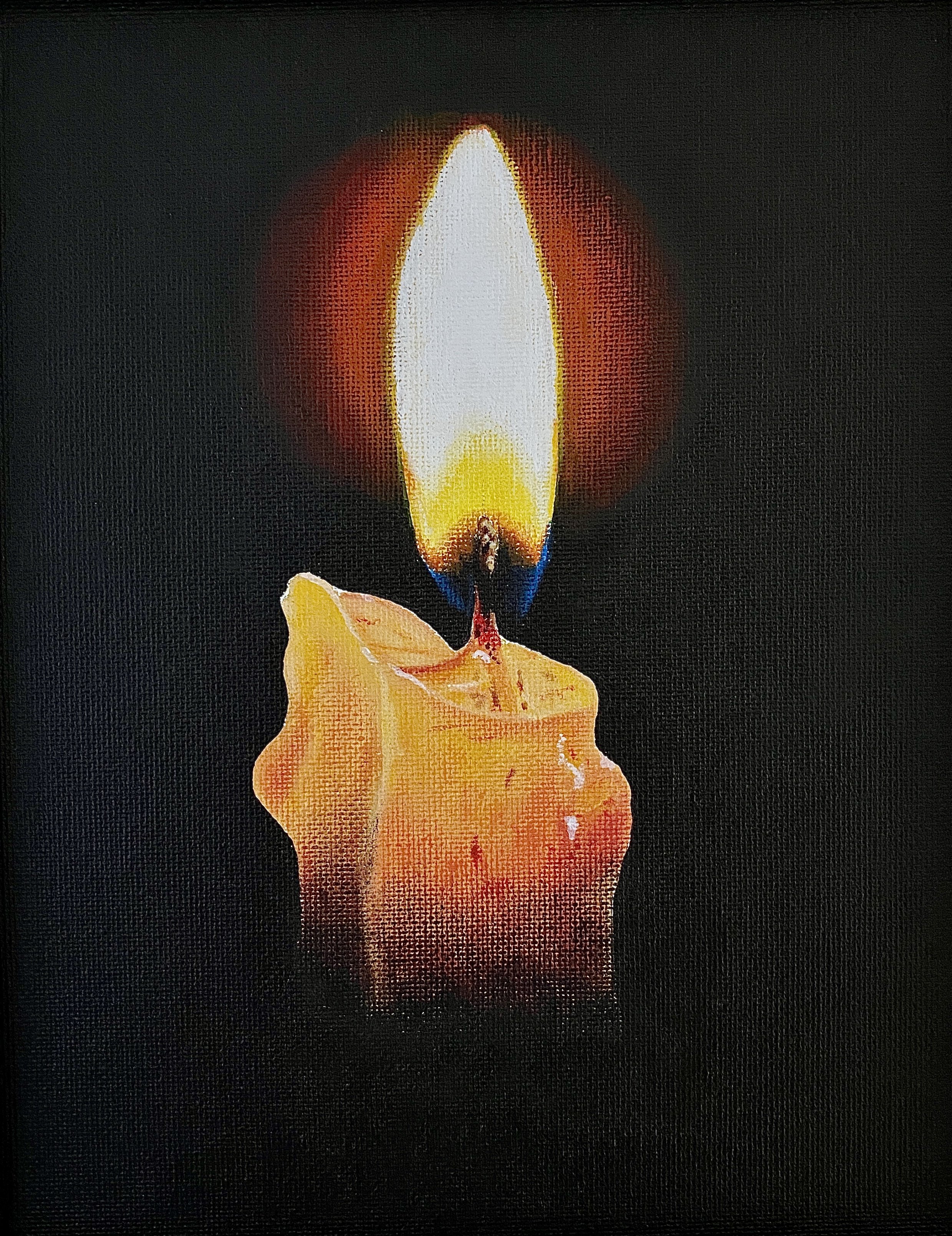 'Yellow Candle' Card