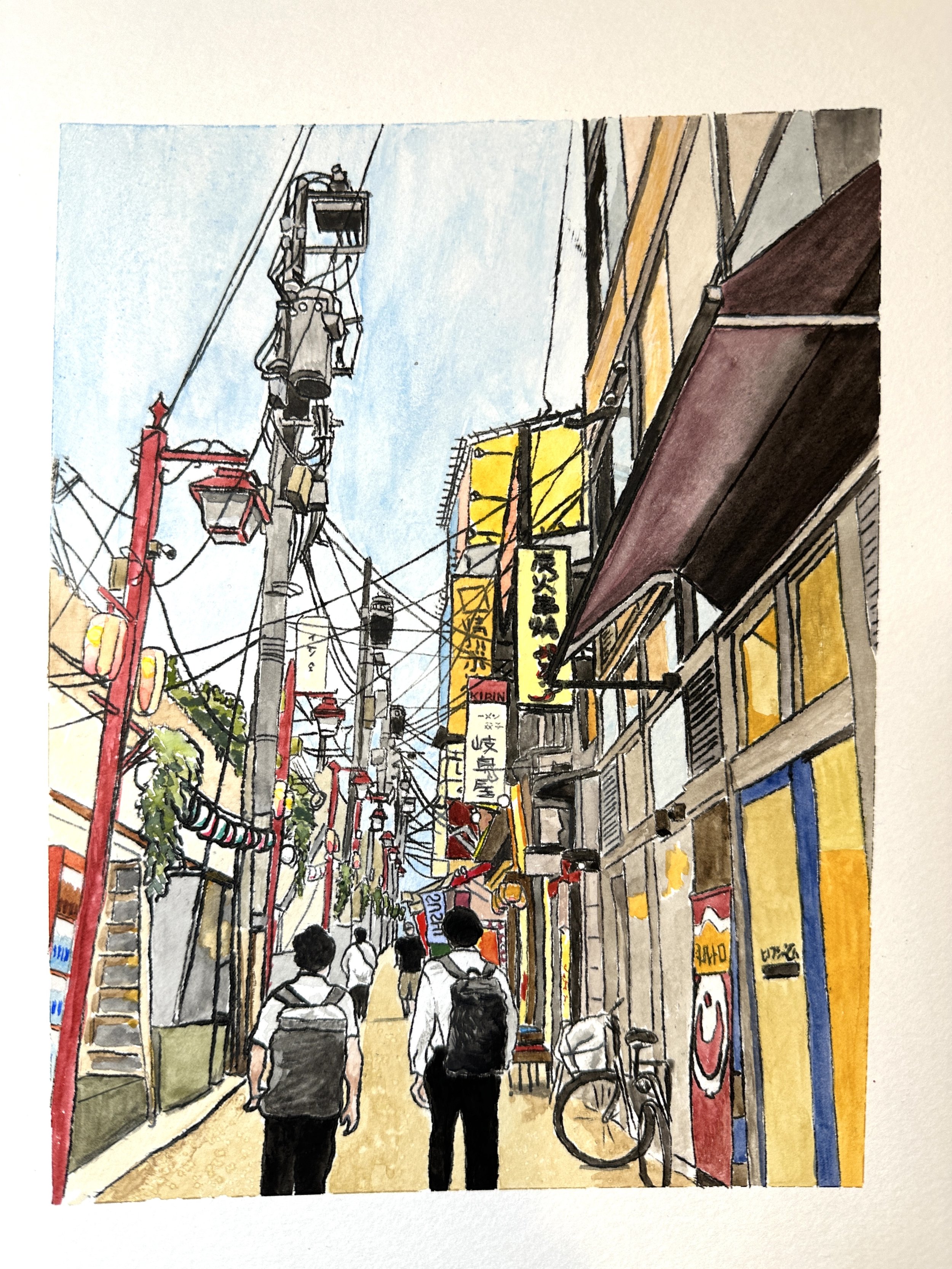 'Omoide Yokocho, Shinjuku, Tokyo' A4 giclee print