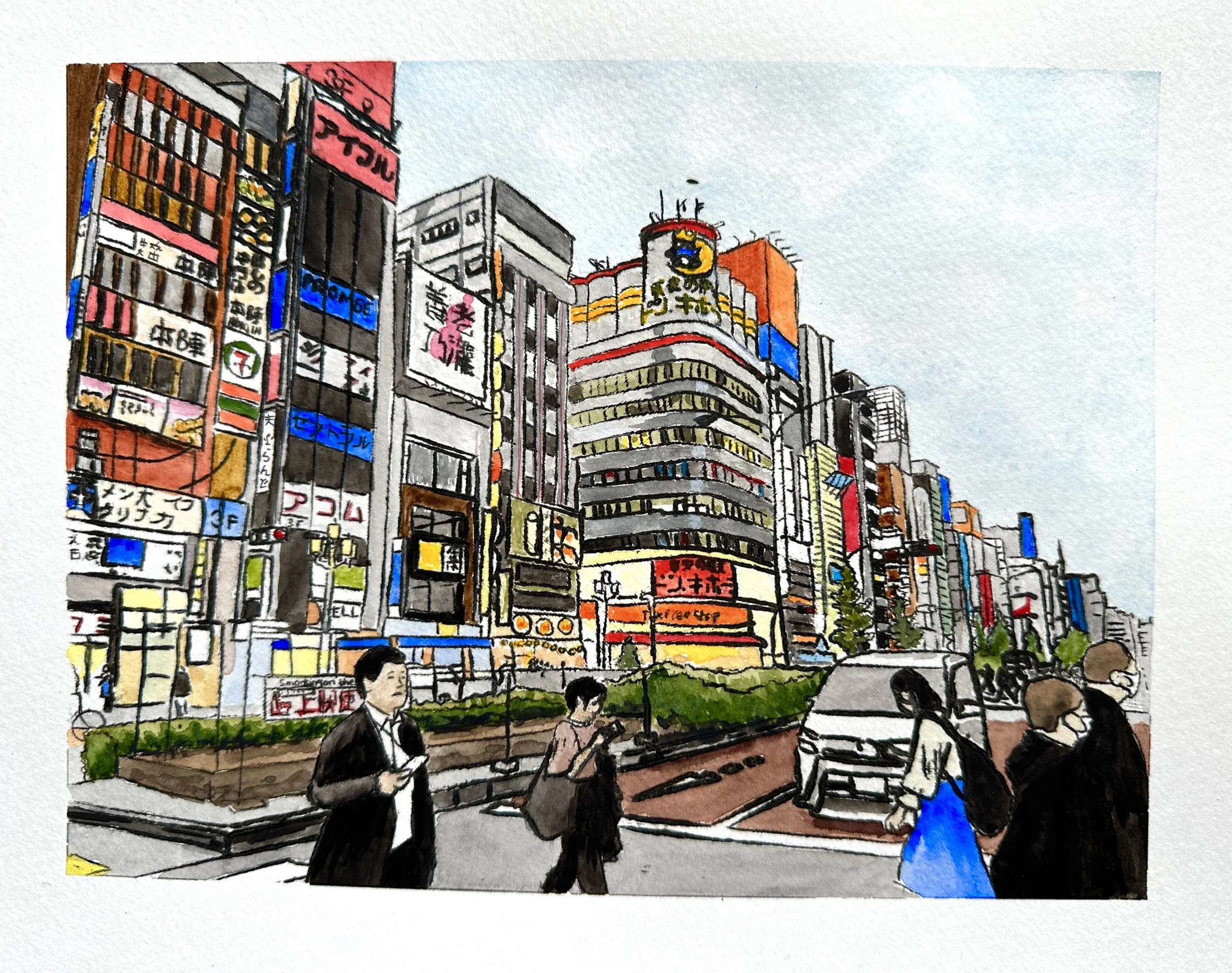 'Yasukuni Dori Ave., Tokyo/ A4 giclee print