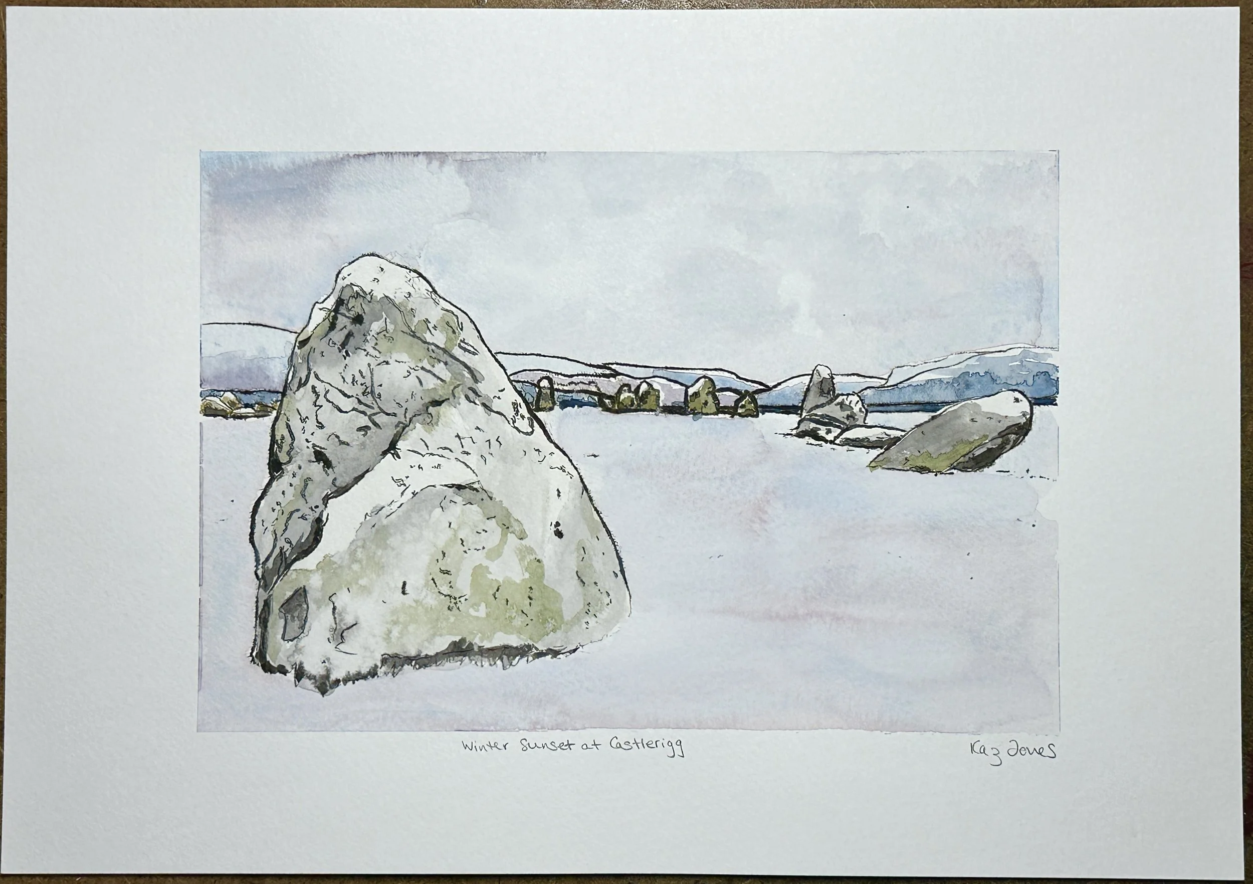 Winter Sunset at Castlerigg