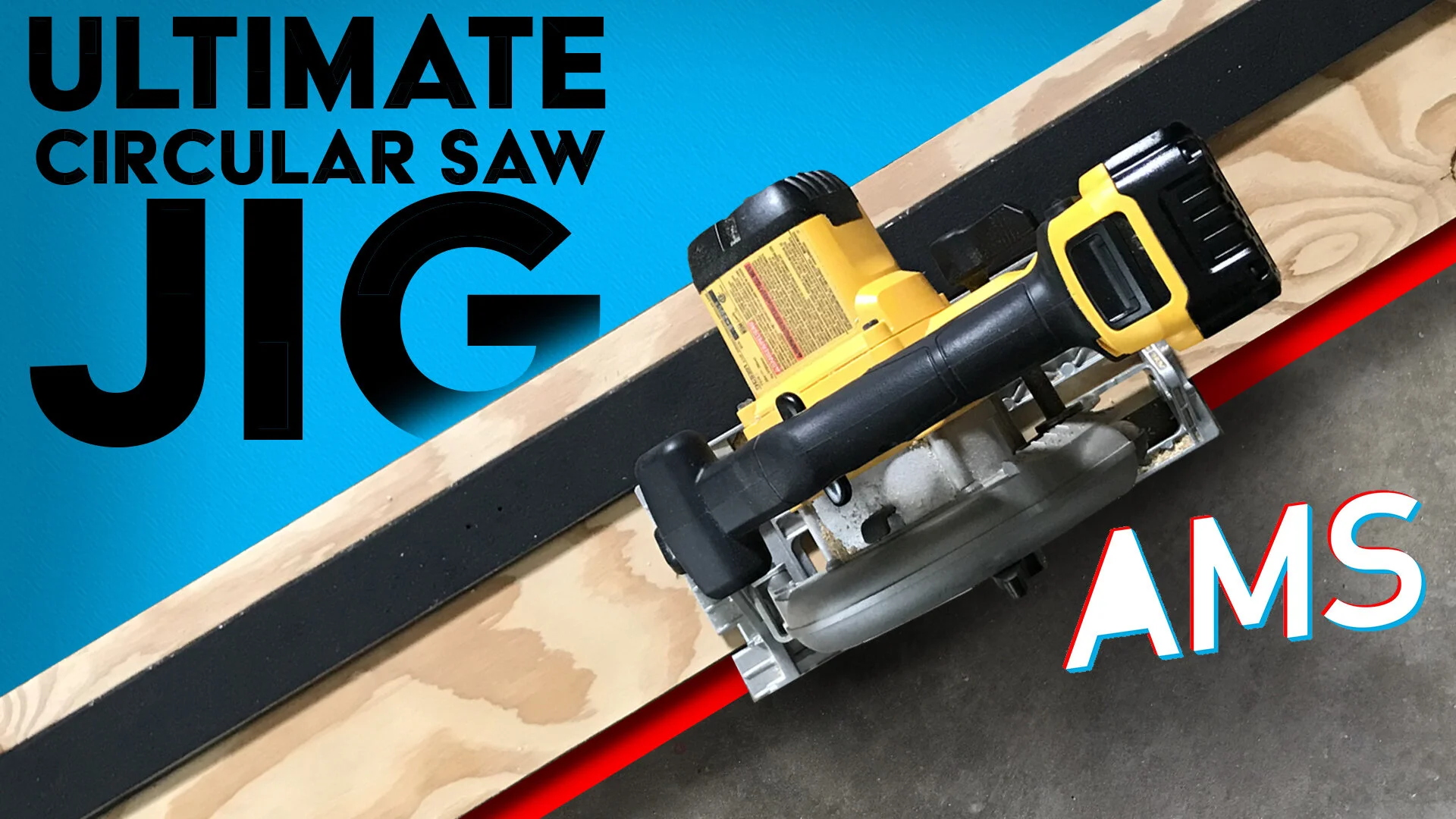 Circular Saw Jig for Breaking Down Sheet Goods