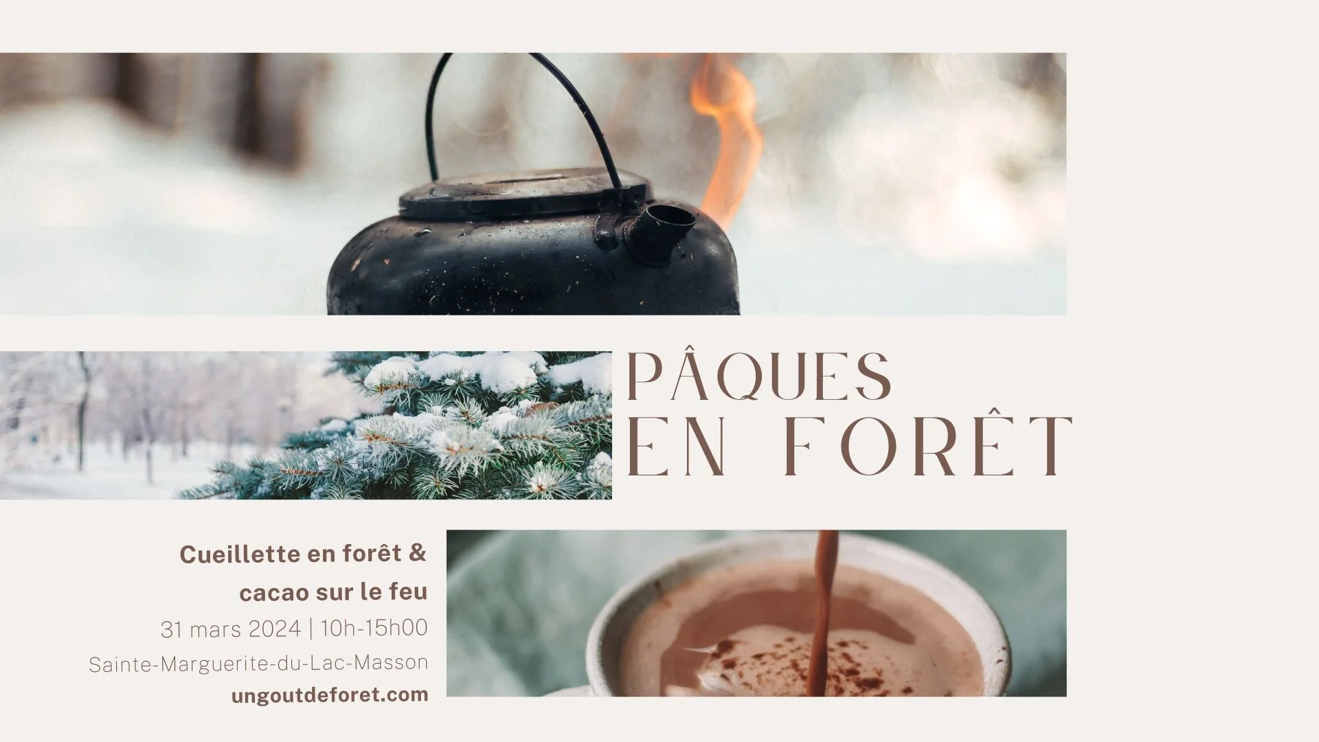 Pâques en forêt - 10h00 à 15h00 - Sainte-Marguerite-du-Lac-Masson – Dimanche 31 mars 2024