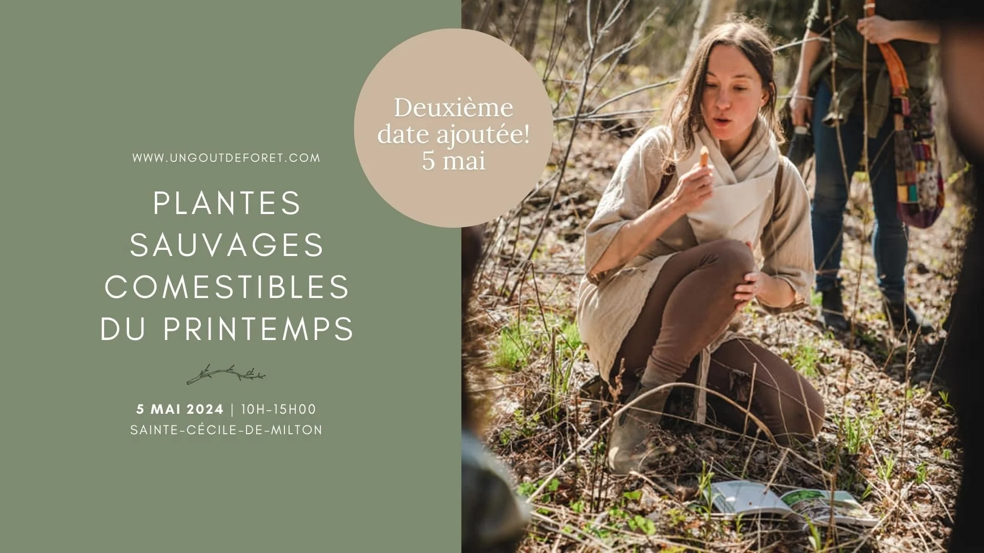 DEUXIÈME DATE AJOUTÉE - Plantes du printemps – 5 mai 2024 – 10h à 15h00- Sainte-Cécile-de-Milton