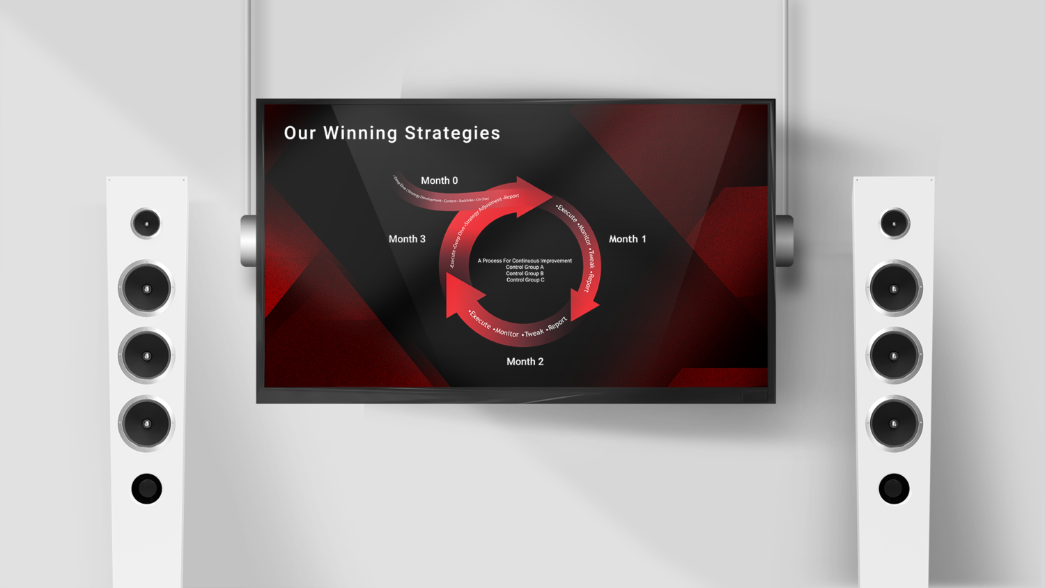 I took their brand colors and crafted a shard new image for their pitch deck.