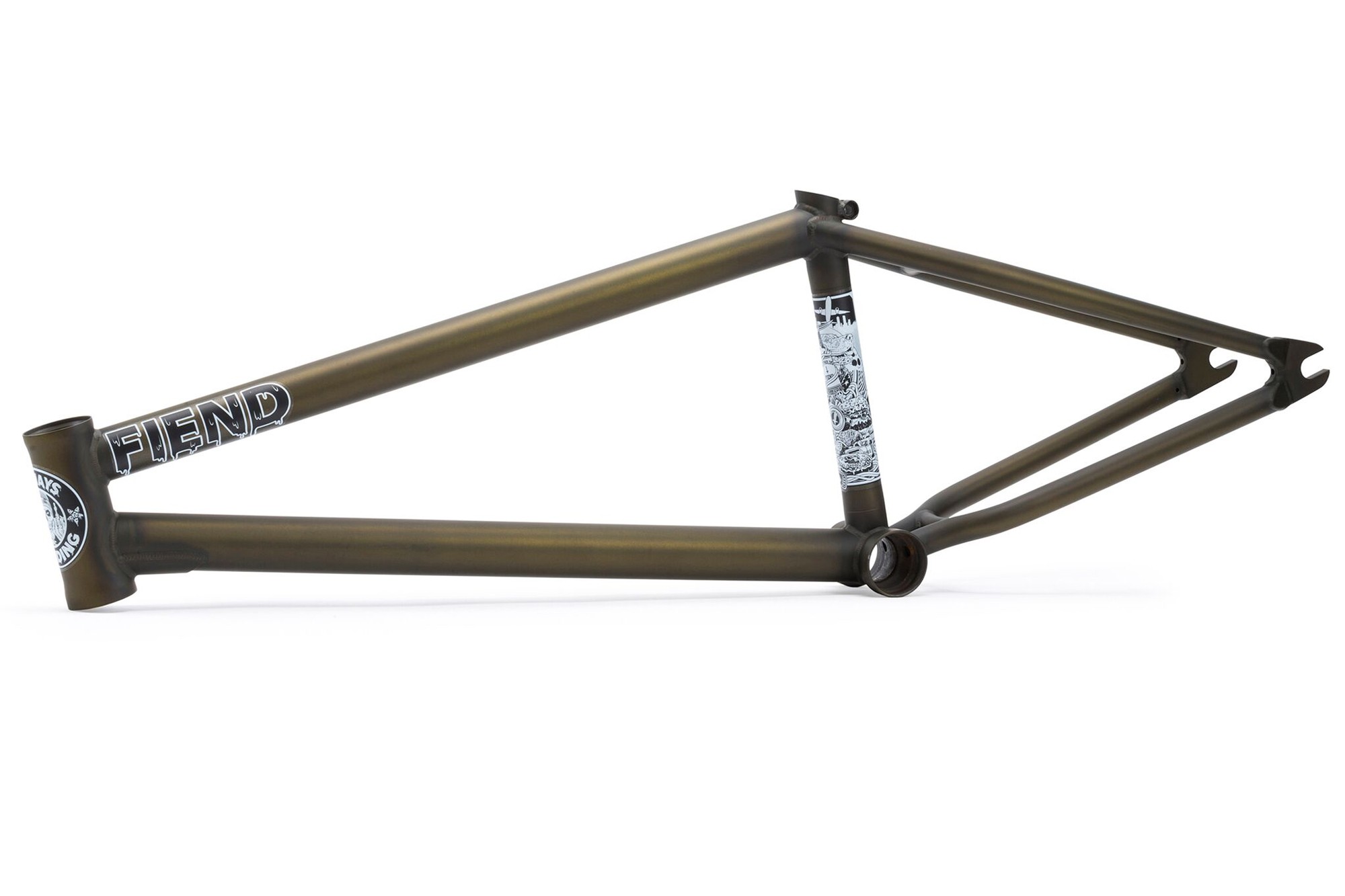 Fiend Reynolds Brakeless Frame V2 Flat Trans Green