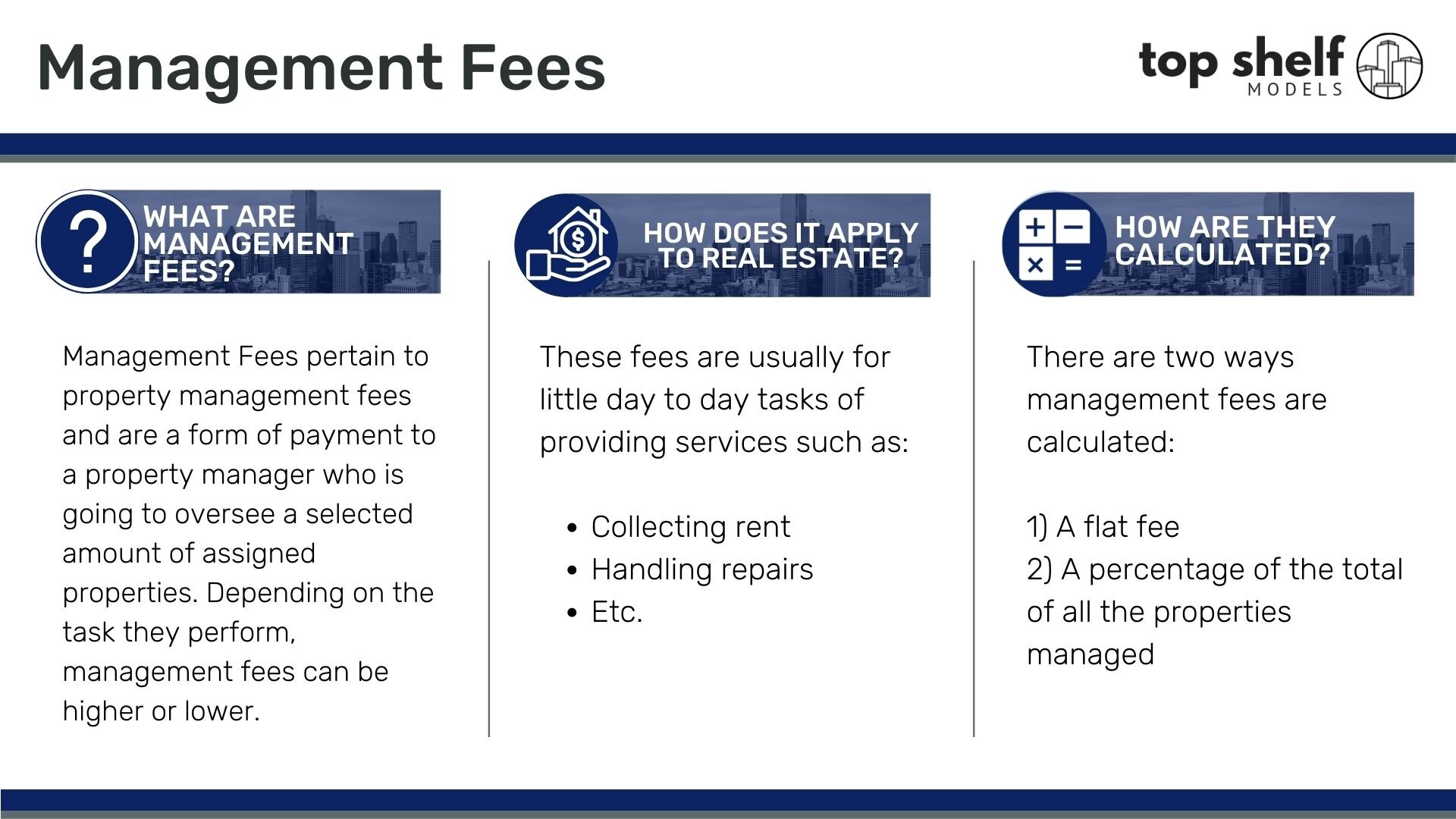 What Are Management Fees Top Shelf Models What Are Management Fees Top Shelf Models
