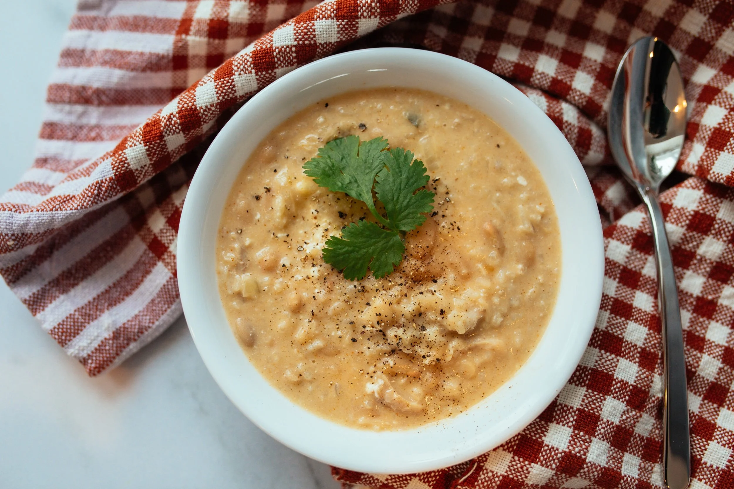 White Chicken Chili with Rice (Instant Pot)