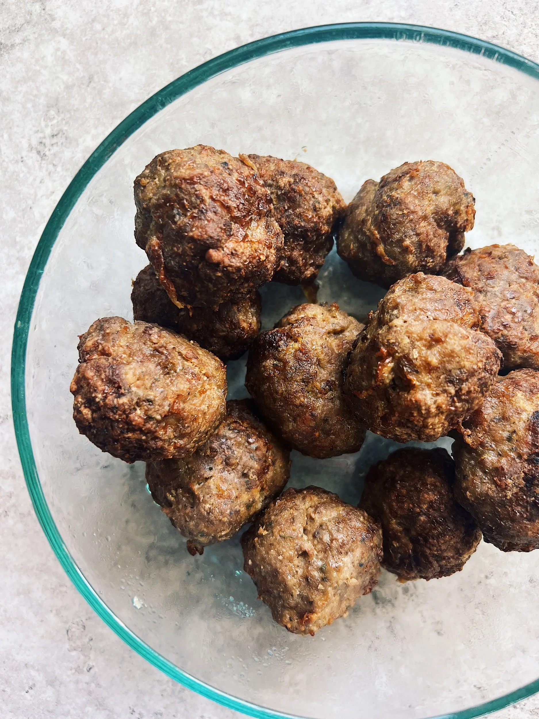 Air Fryer Beef &amp; Pork Meatballs