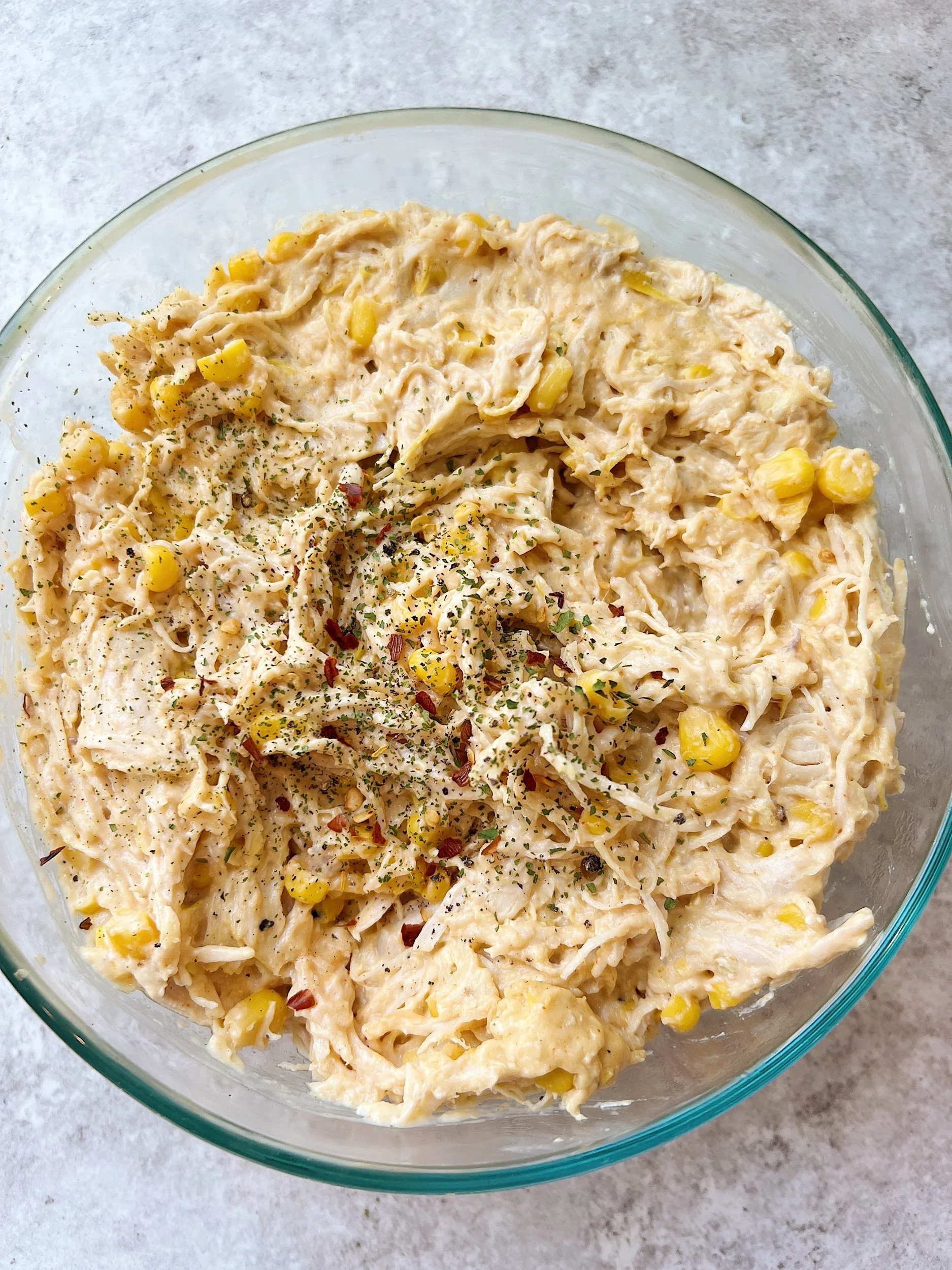 Cheesy Chicken + Corn