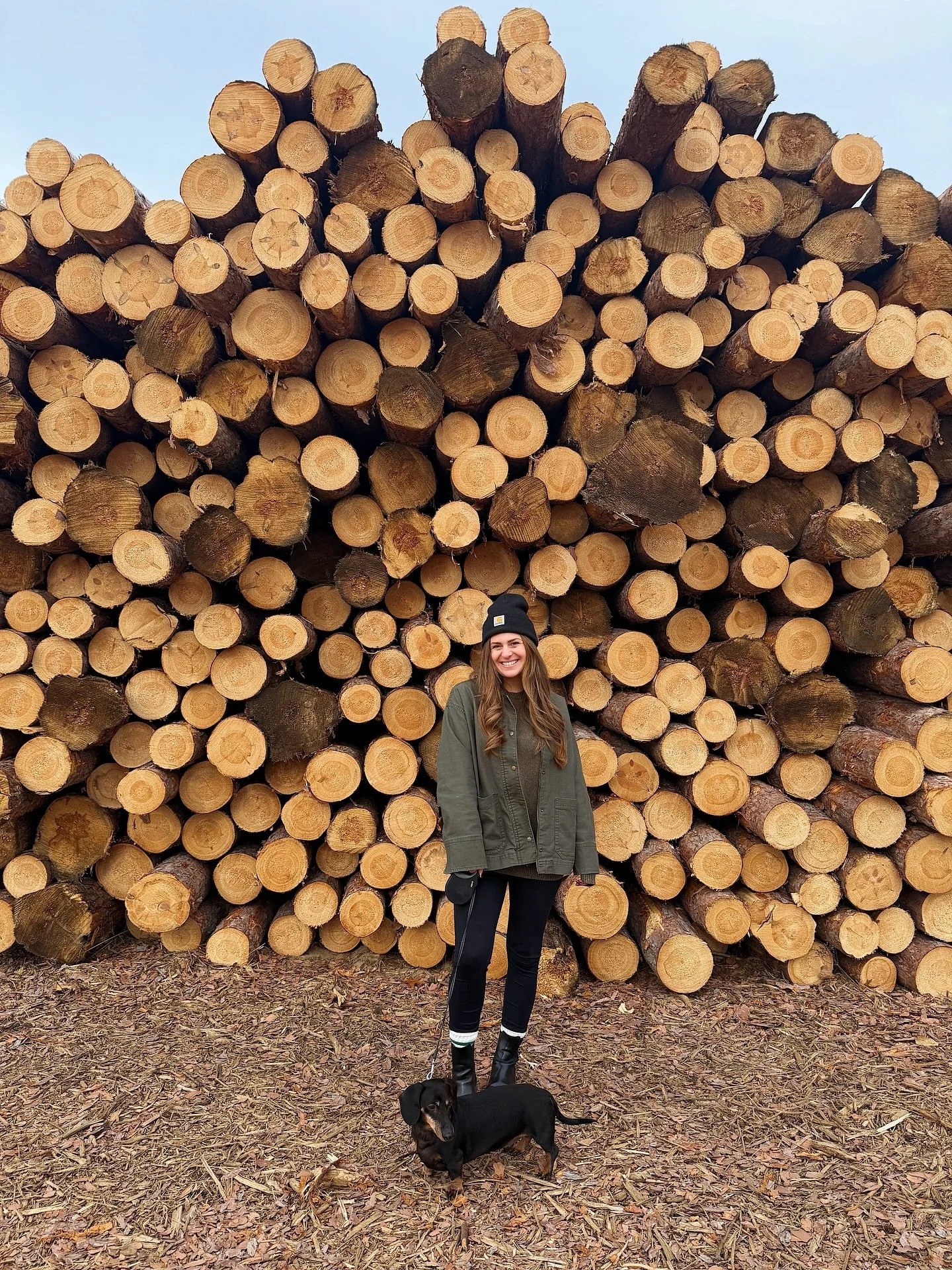 A moment for my Remington &amp; the woods. 🍁🧡 Soaking up the last bit of Autumn with my boys before I turn my home into the North Pole. 🎄