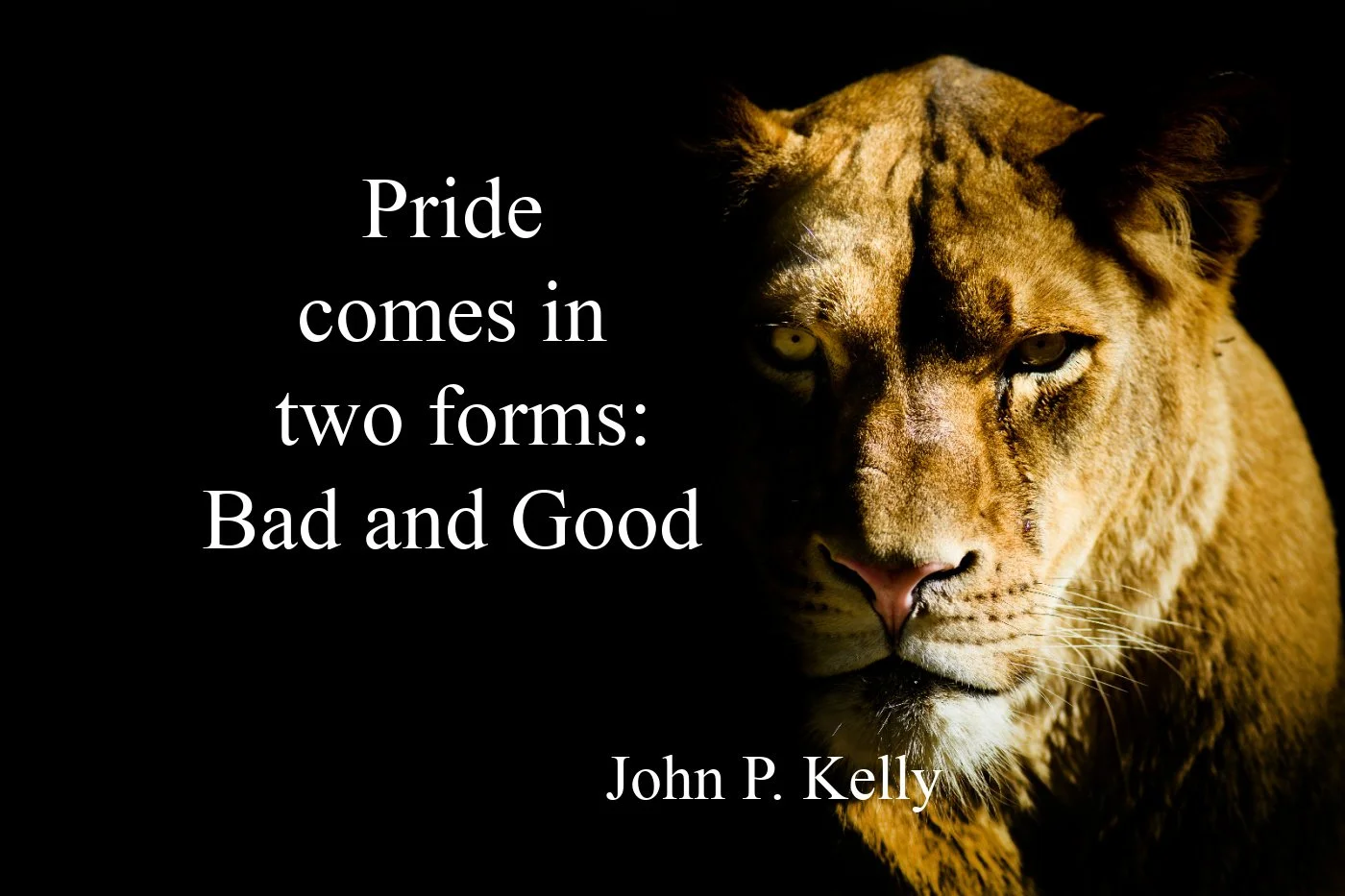 The Good and Bad sides of Pride — John P. Kelly Ministries