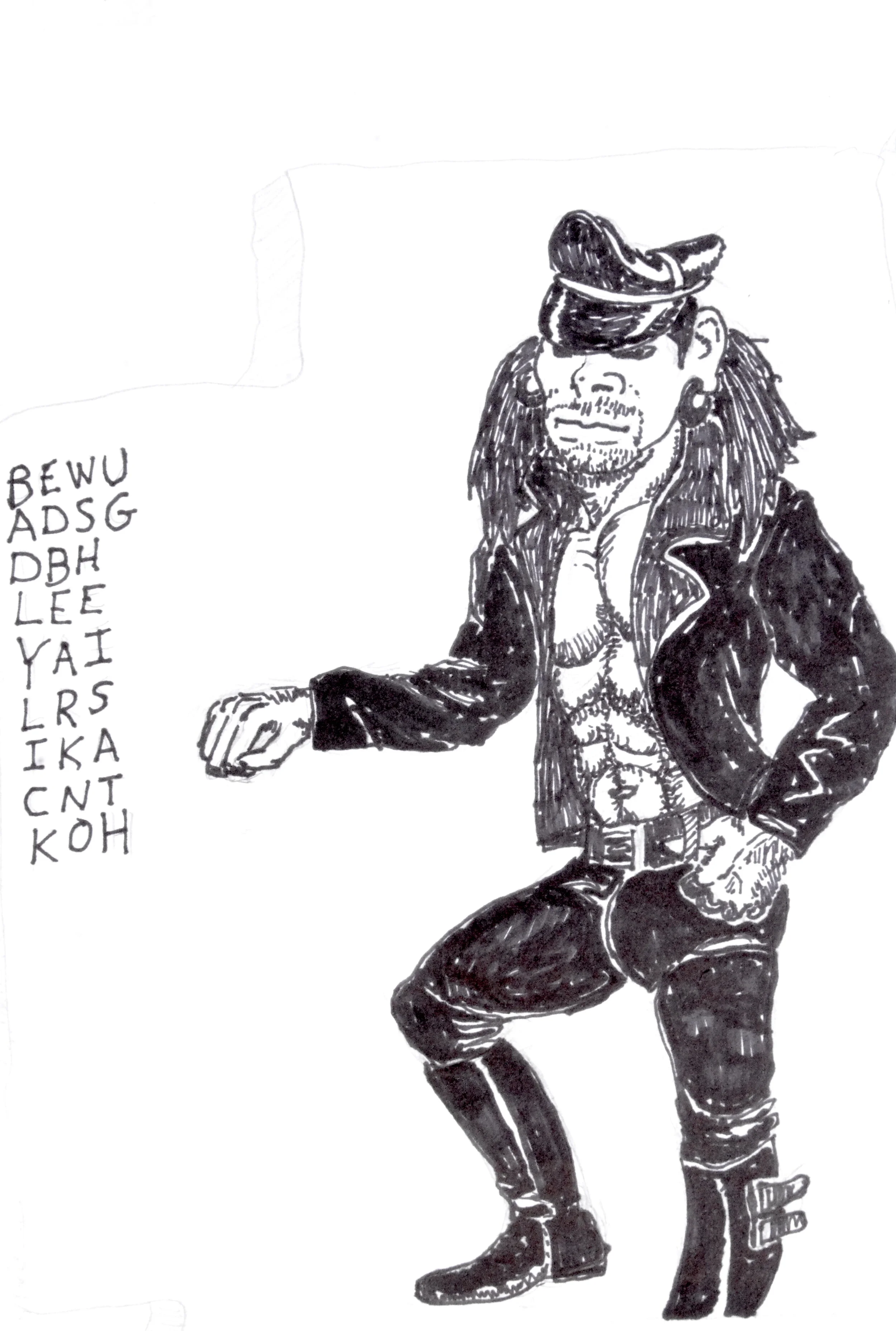   TomTom of Sinland   Page 49: Badly Licked Bear knows he's a thug.   