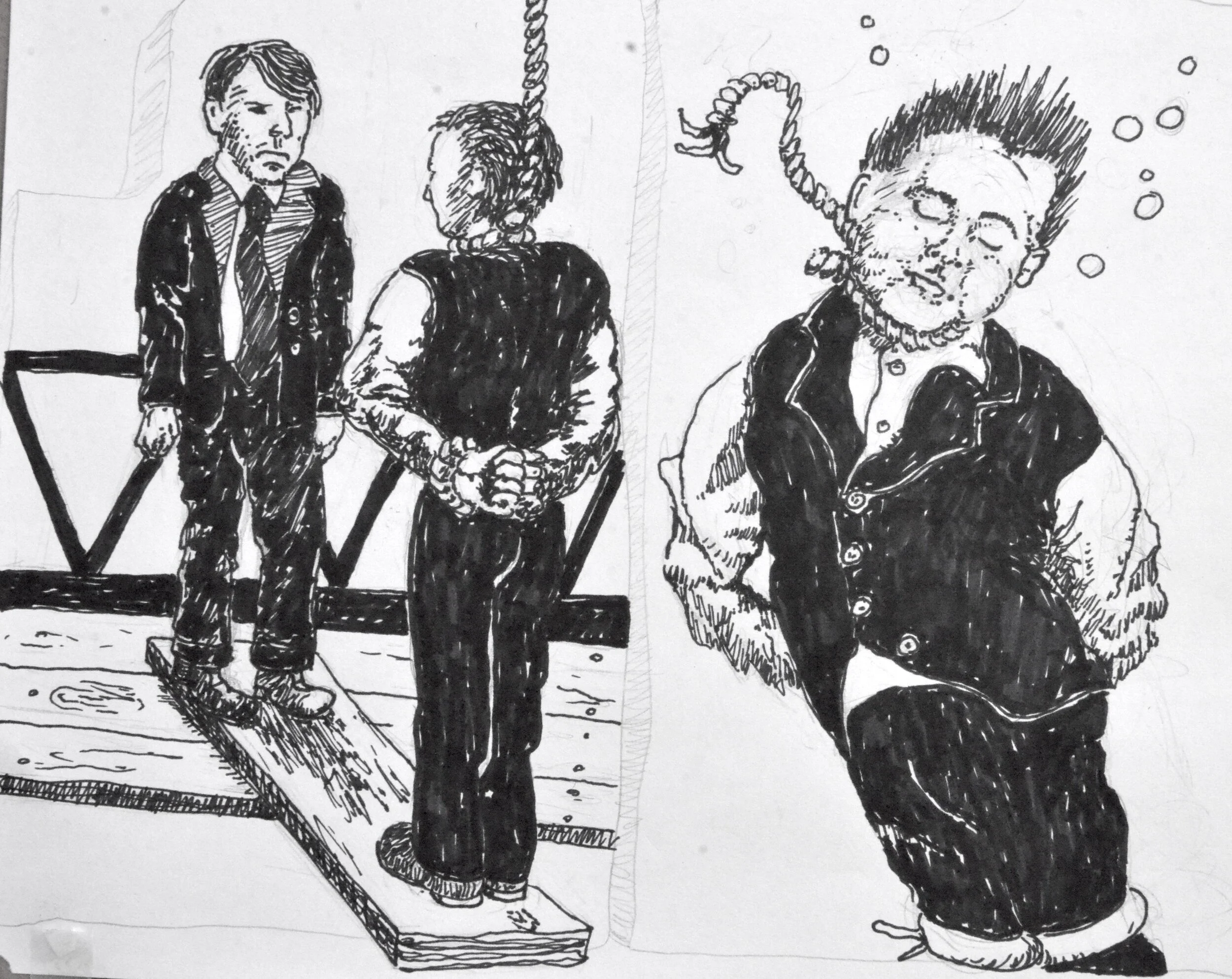   Ed’s Occurrence Up Shit Creek Bridge   Page 59-60: The Hanging. 