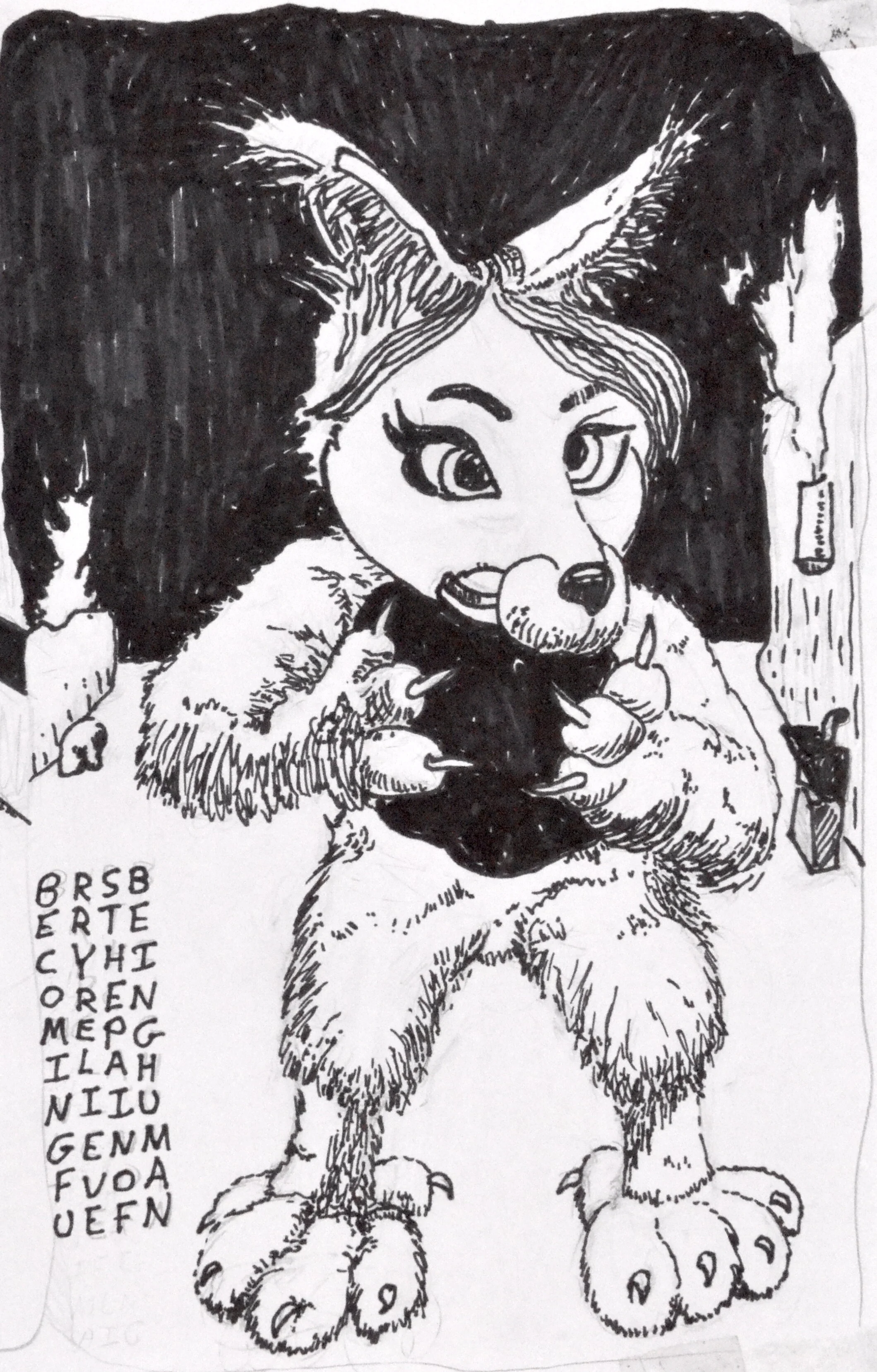  Page 79: Becoming furry relieves the suffering of being human.  (End of Act II) 