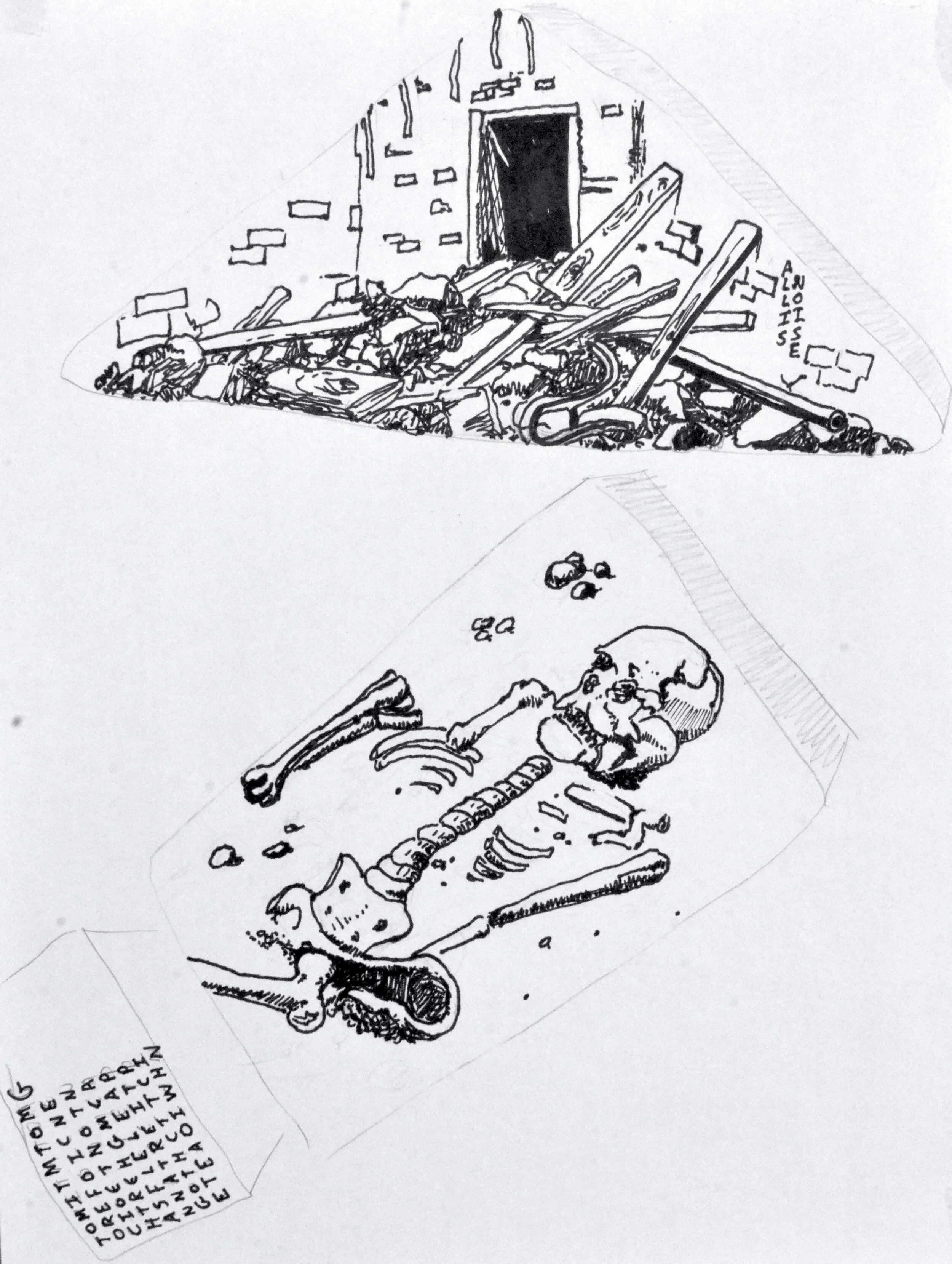  Page 94: To change, or, it’s not me, or fate, I feel that other coming, let it come, it won’t catch me napping.  Page 95: All is noise.        