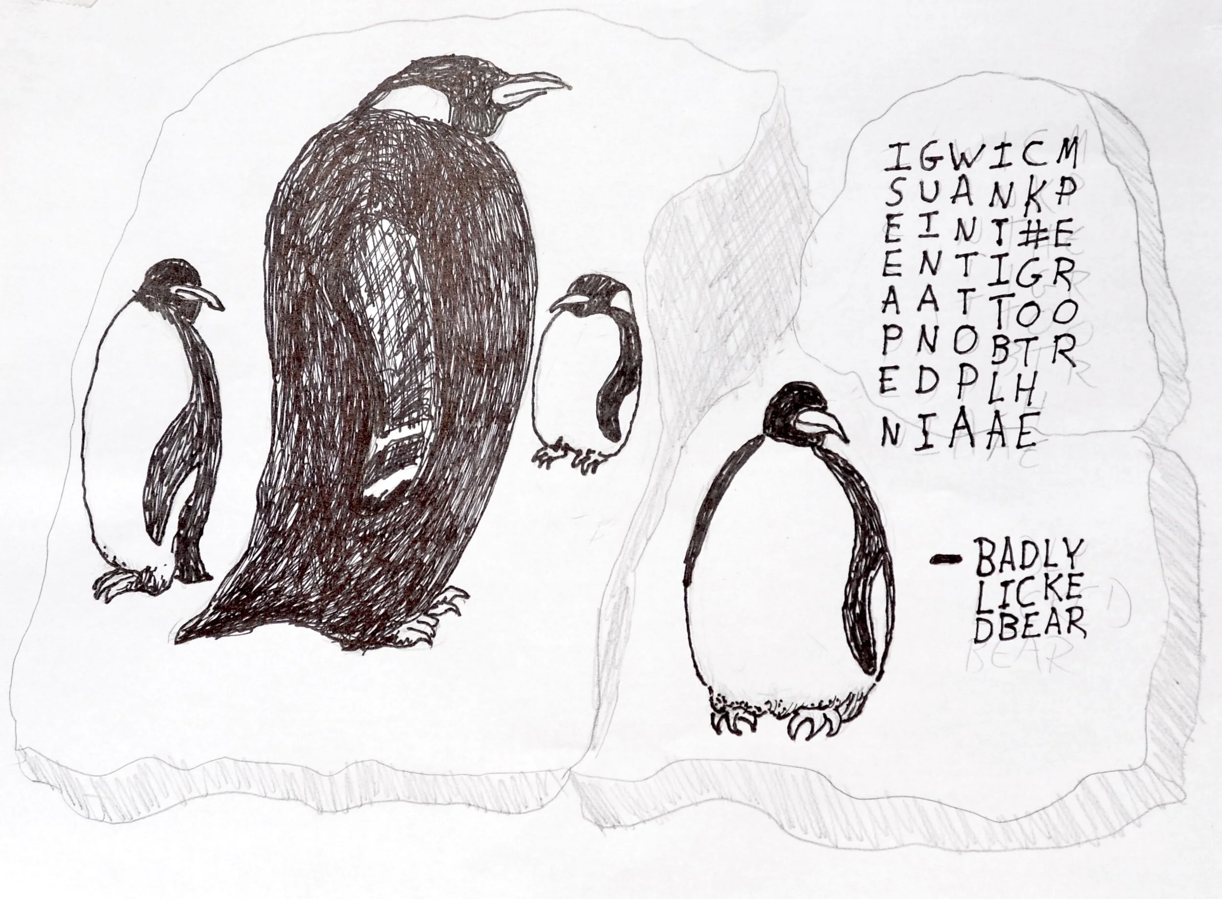  Page 6: I see a penguin and I want to paint it black #gothemperor.   