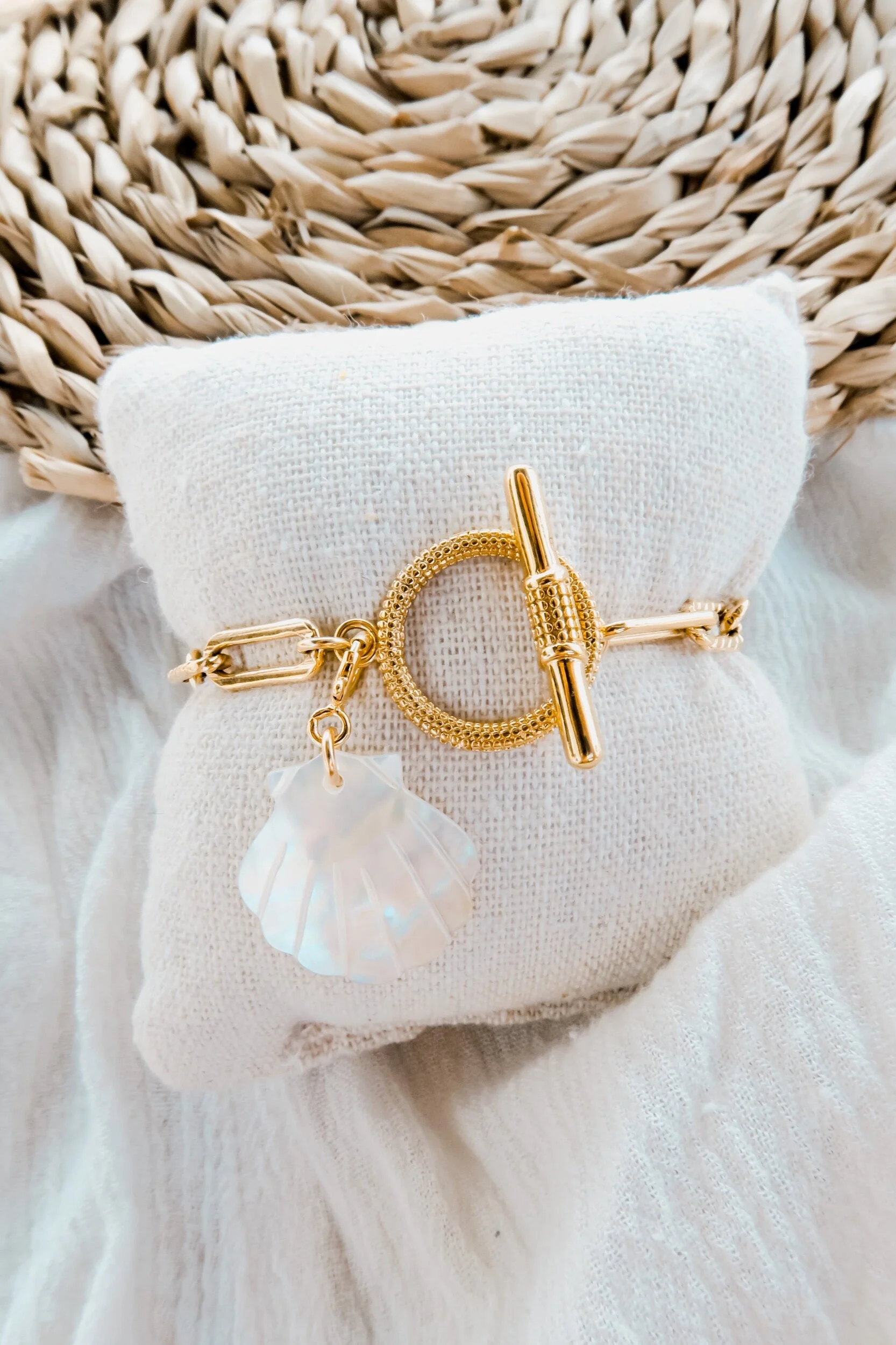 Bracelet West End Plaqué Or Pendentif Coquillage