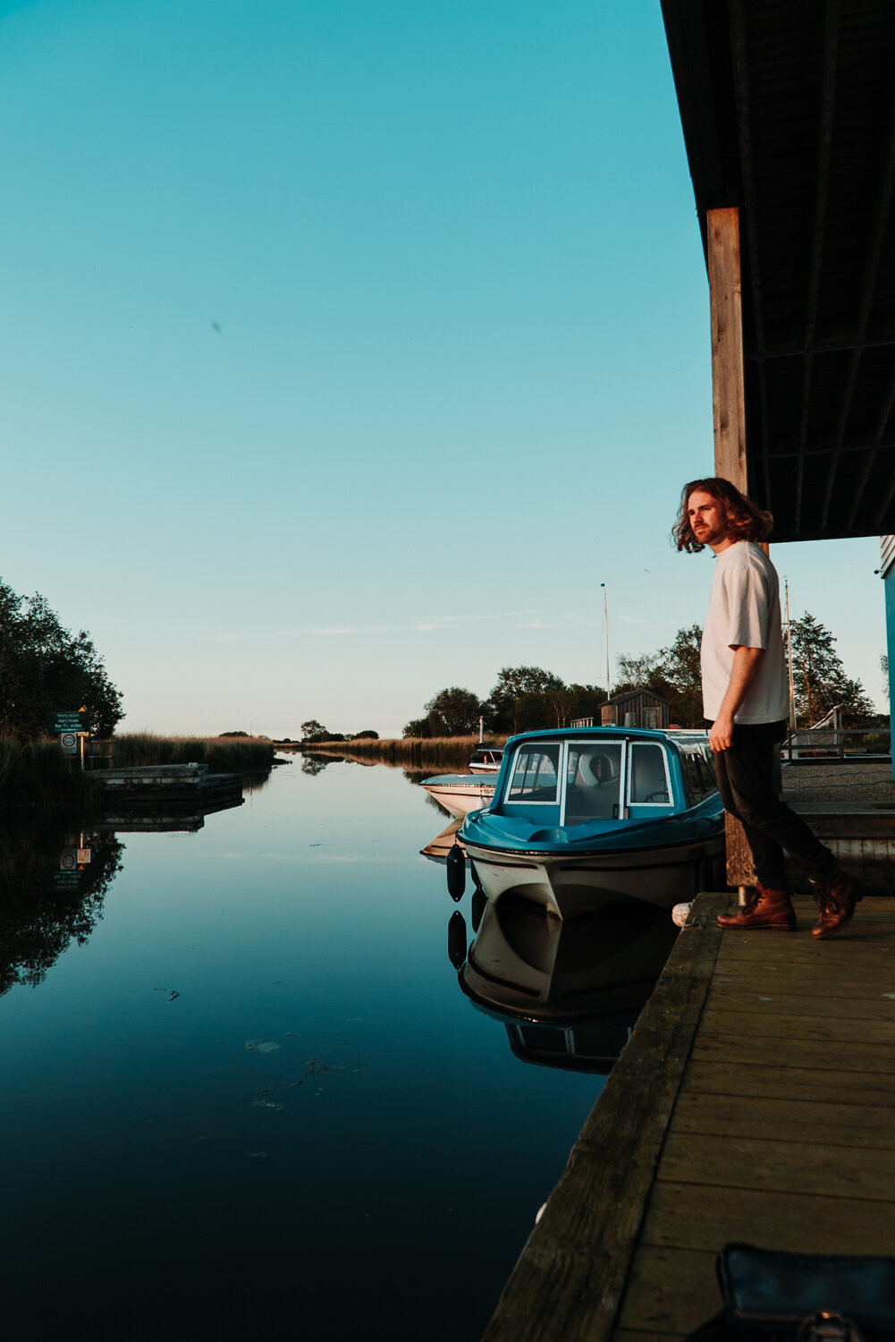 Gazing out across Martham broads - “Should I photograph this sunset???  Of course!”