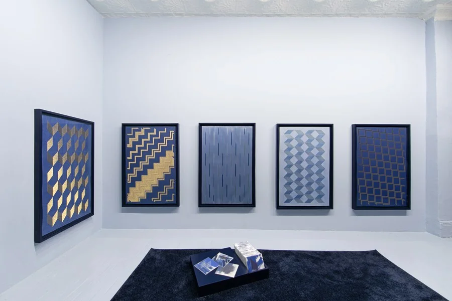 Gallery shot with framed artwork