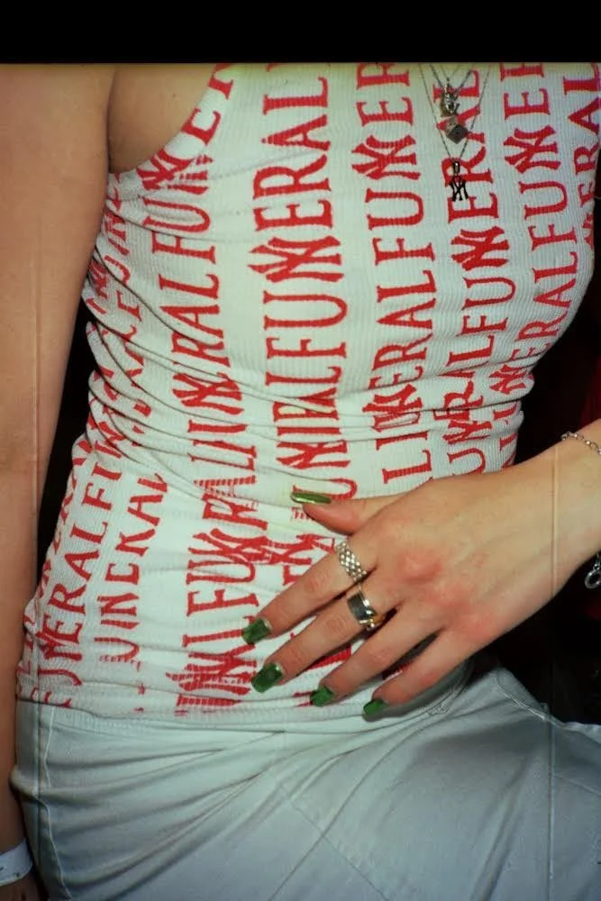 LatetomyFuneral hand printed tank 