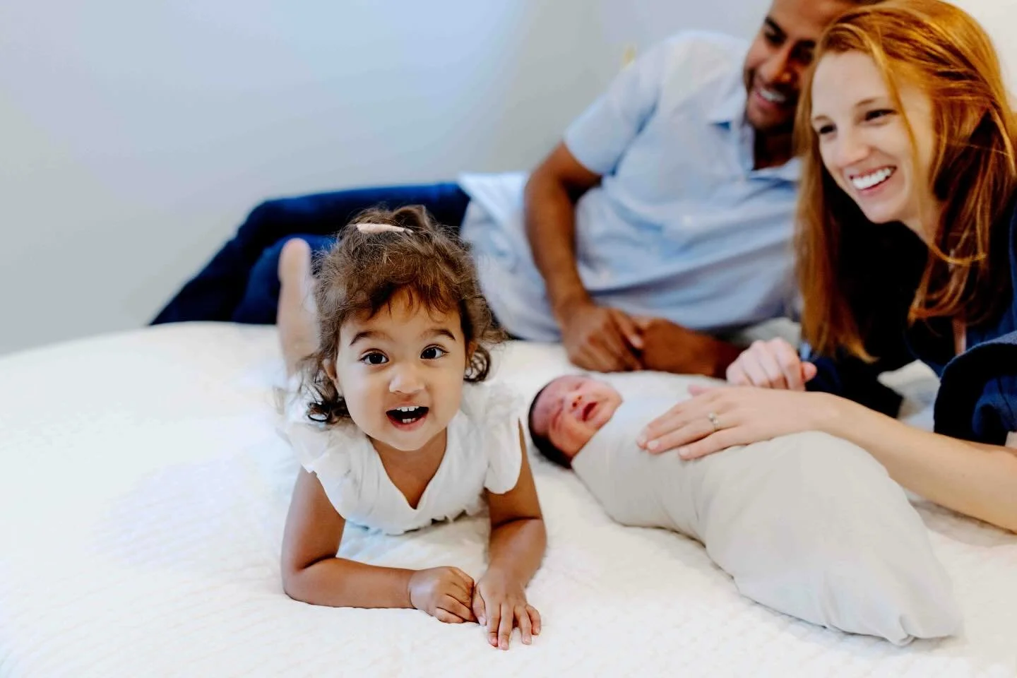 Big sis stole the show 💫 While baby brother chilled out, she brought all the fun, giggles, and personality to the newborn session! I can tell that being a big sister is already her favorite role 💕📸 #BigSisterVibes #NewbornPhotoshoot #SiblingGoals 