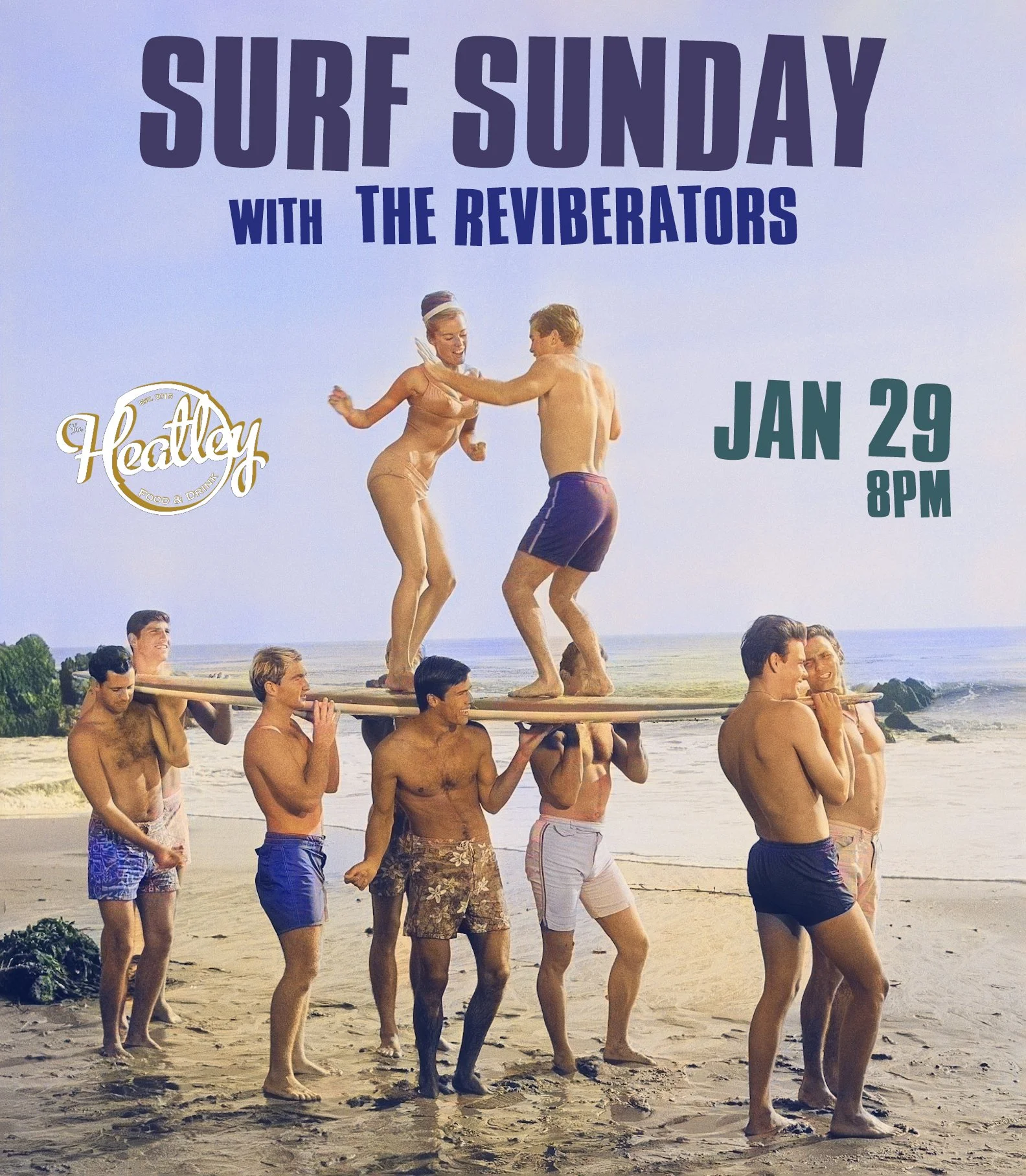 Surf Sunday with The Reviberators at The Heatley, East Vancouver