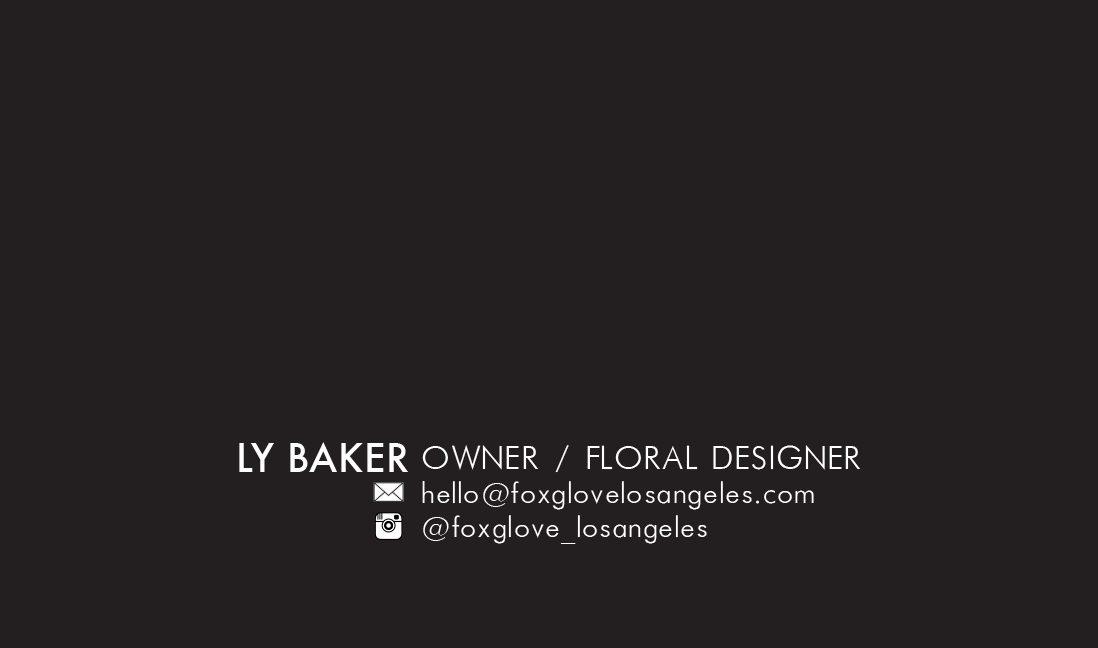 FLORAL DESIGN BY LY BAKER