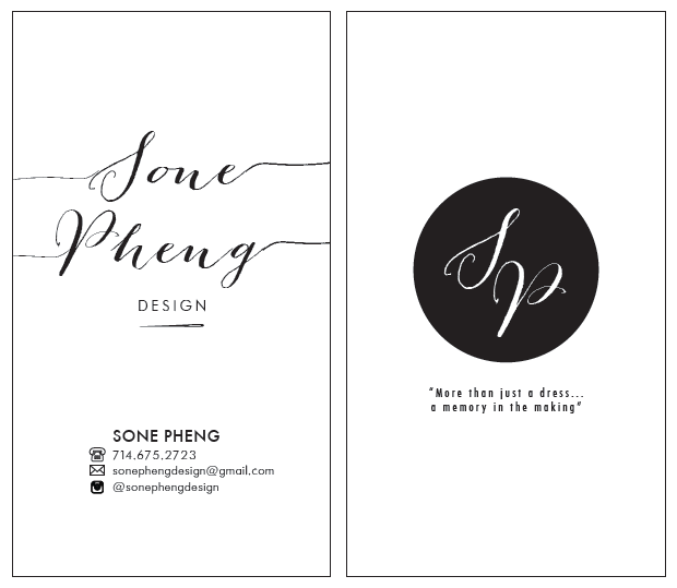 Sone Pheng Design Business Card