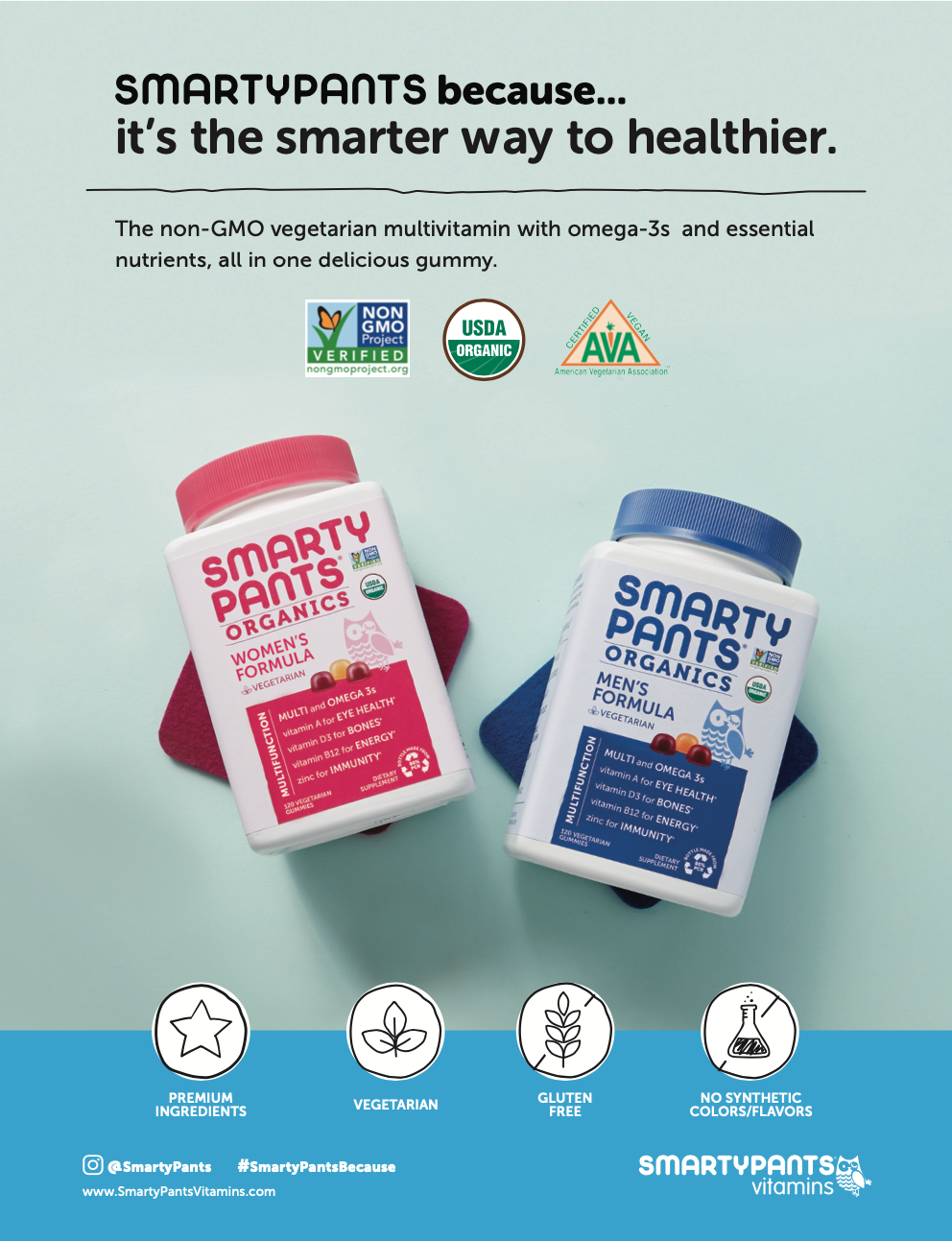 Print Ad for SmartyPants Vitamins
