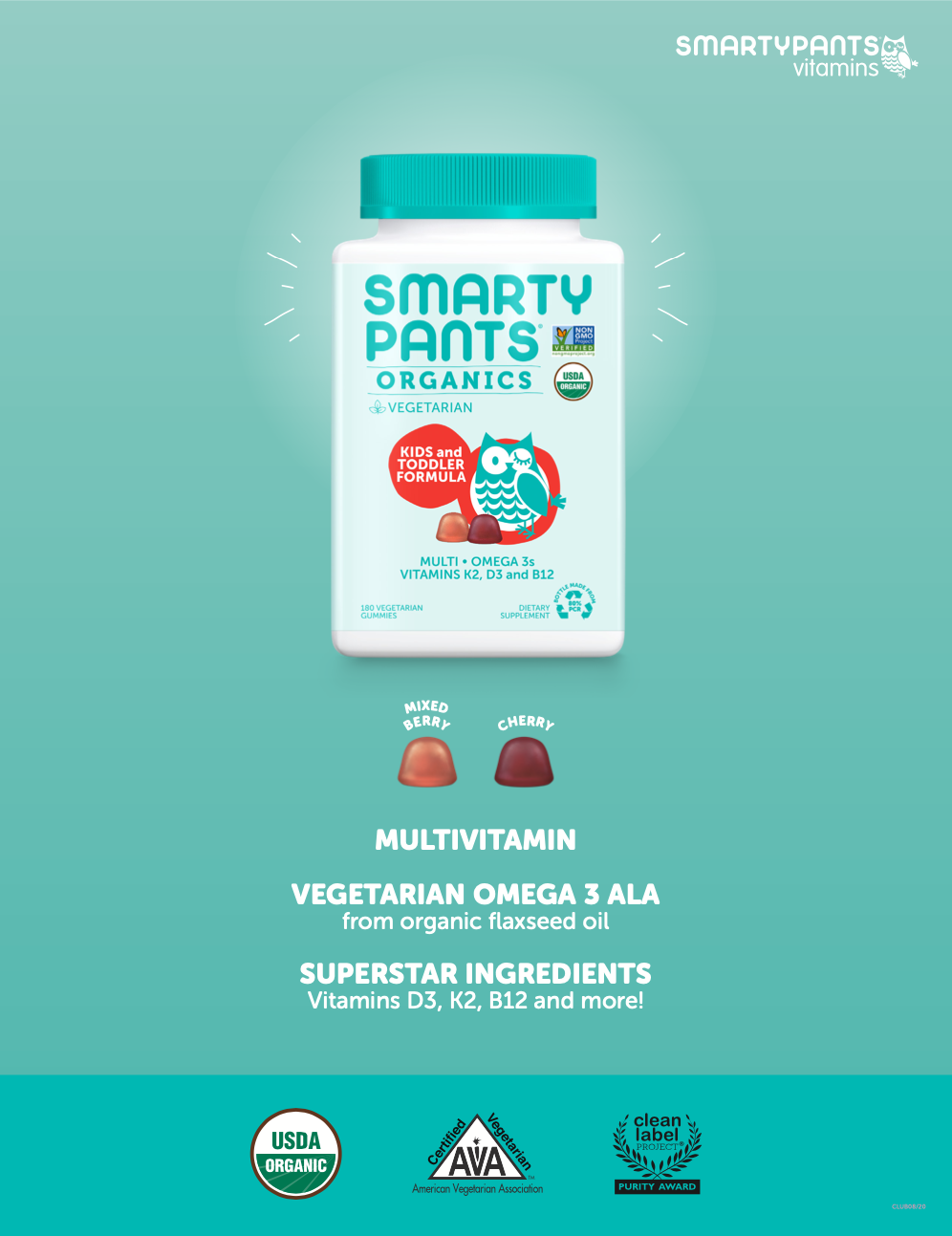 SmartyPants Vitamins OKT180 Demo Sign For Costco (Print)