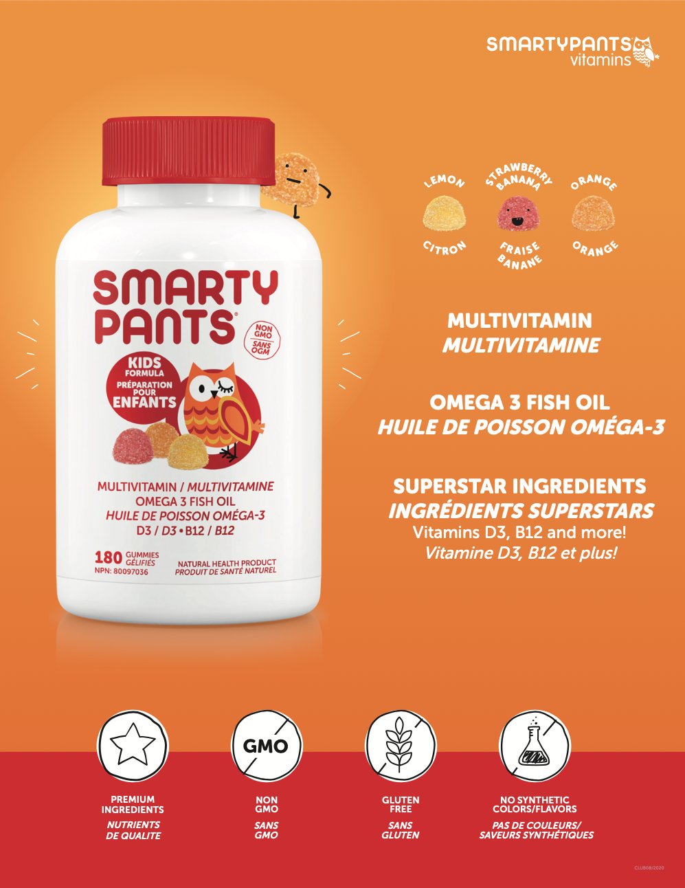 SmartyPants Vitamins KF180 Demo Sign For Costco Canada (Print)