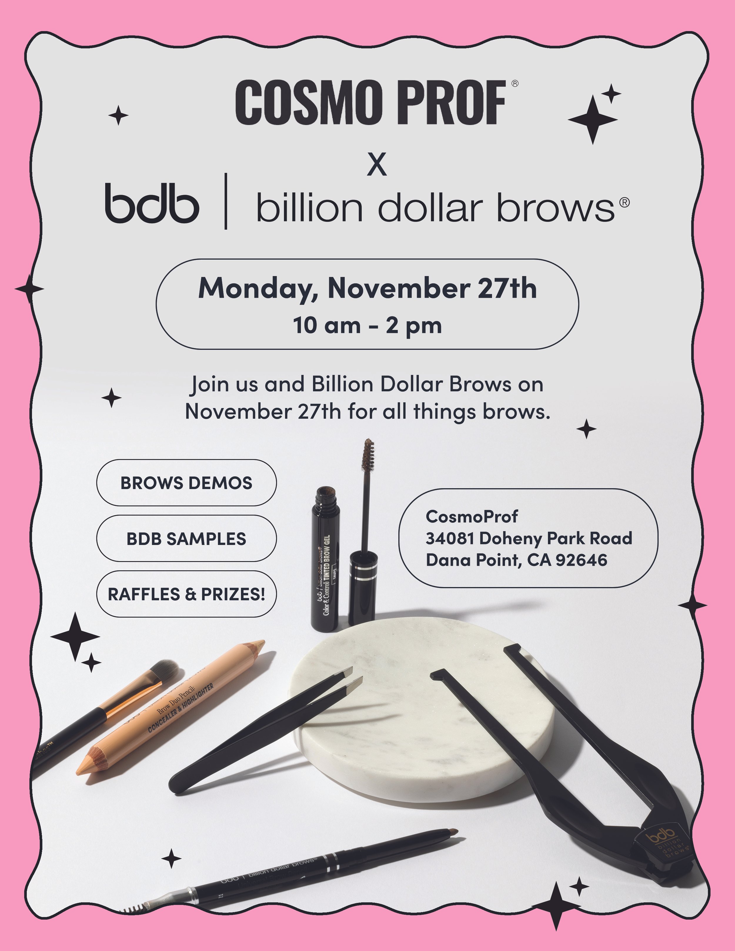 Digital & Print Cosmo Prof In-Store Event Flyer