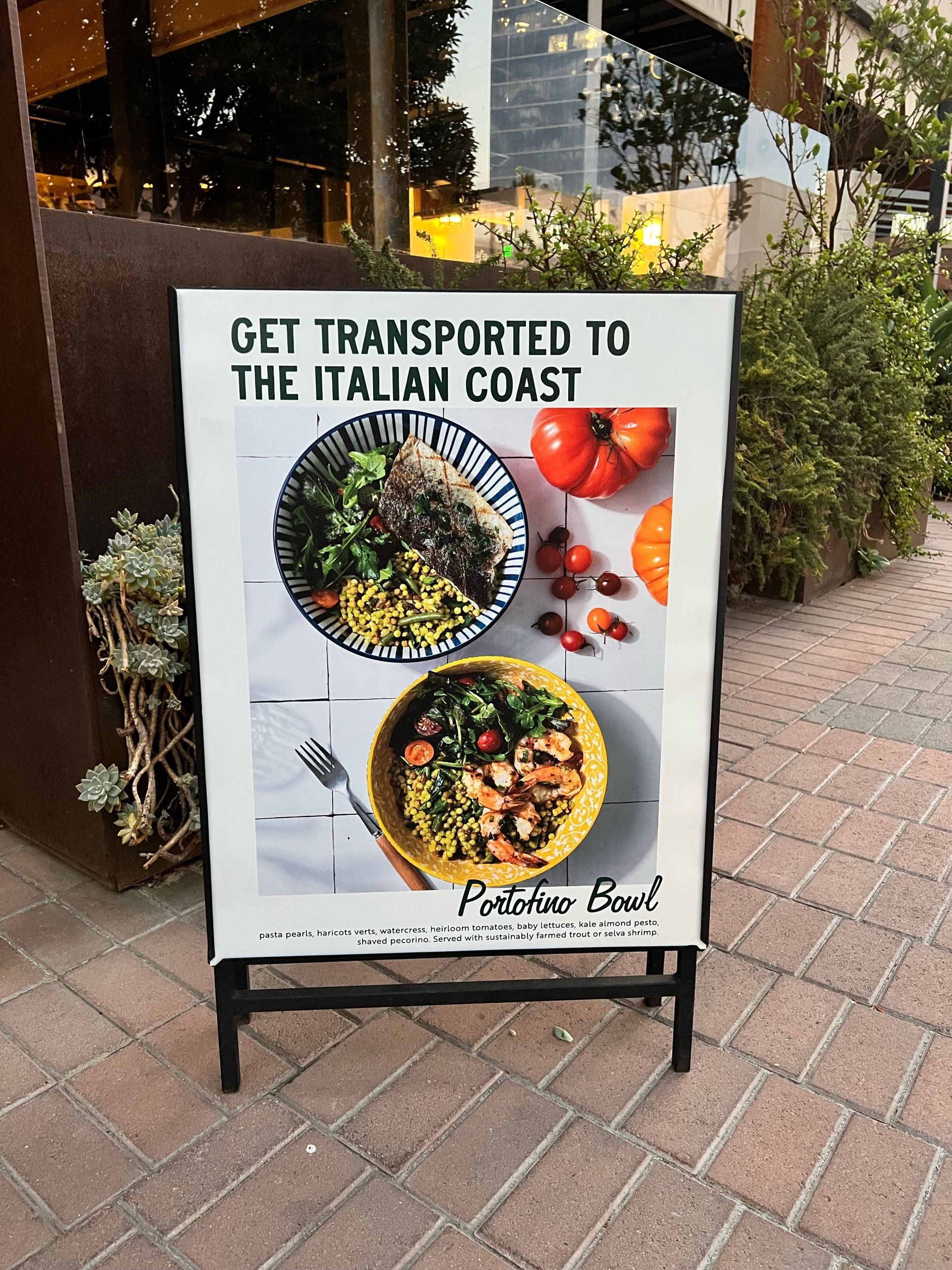 Portofino Bowl A-Frame In-Store Marketing