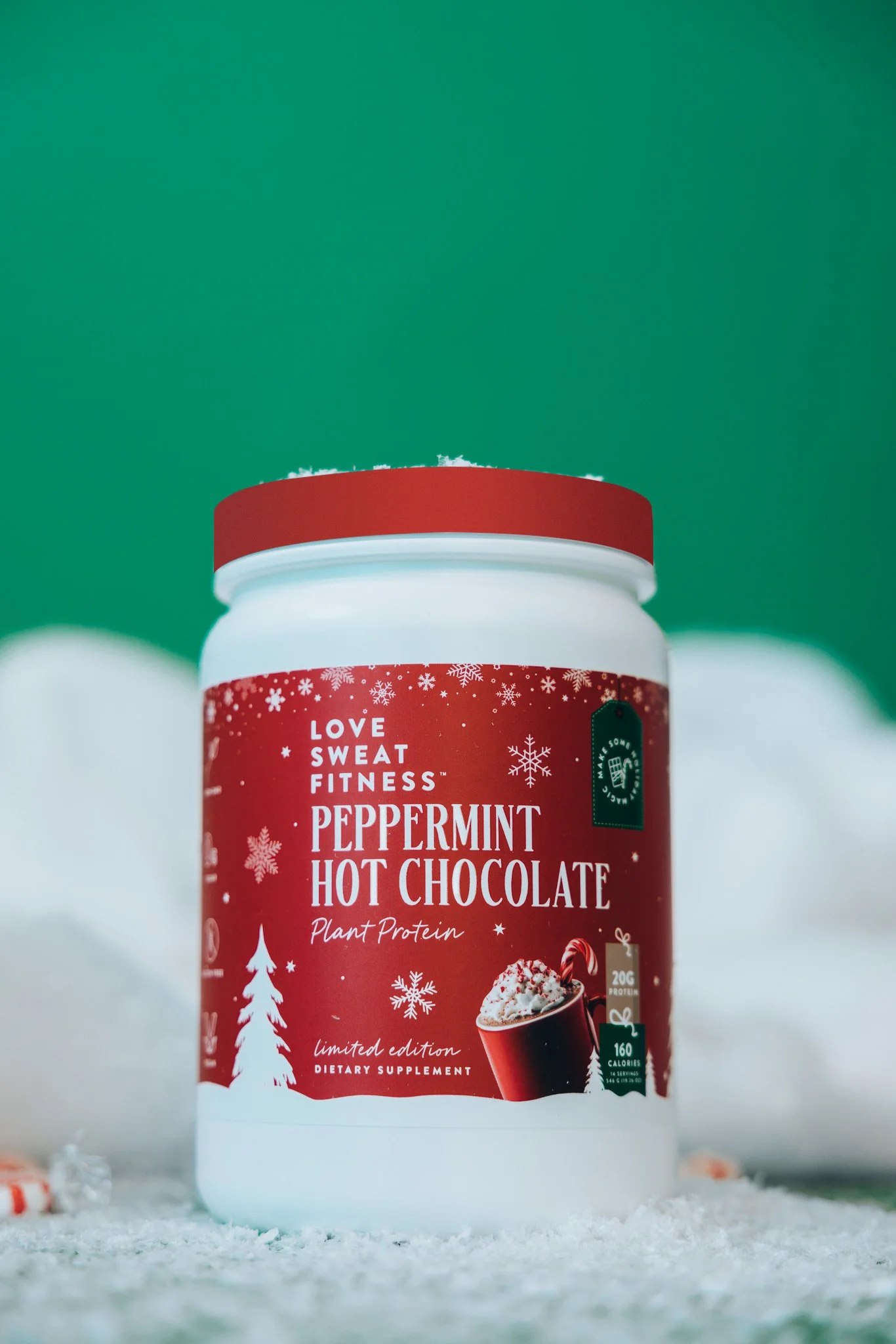 Love Sweat Fitness Peppermint Hot Chocolate Plant Protein
