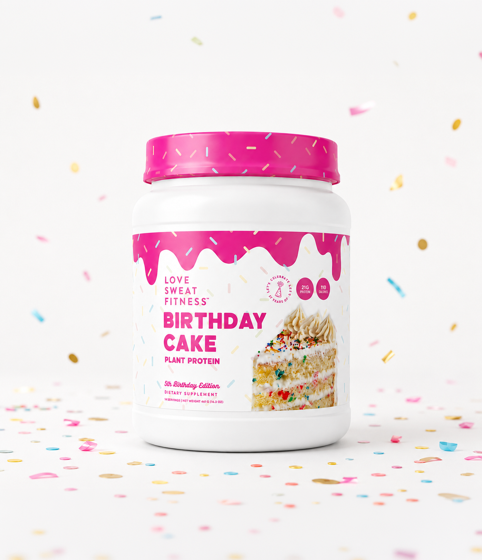 Limited Edition LSF 5th Birthday Cake Protein Powder