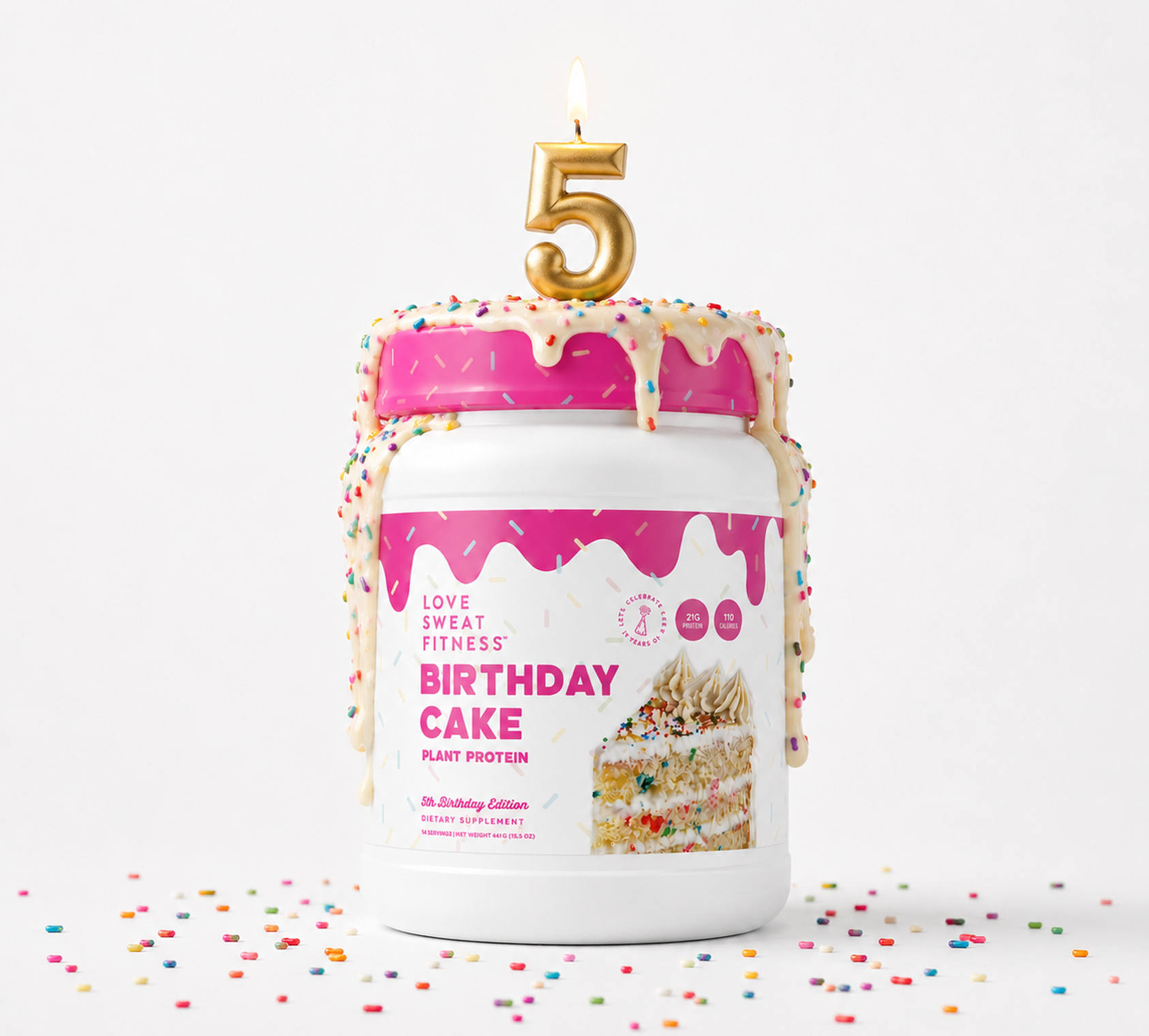 Limited Edition LSF 5th Birthday Cake Protein Powder