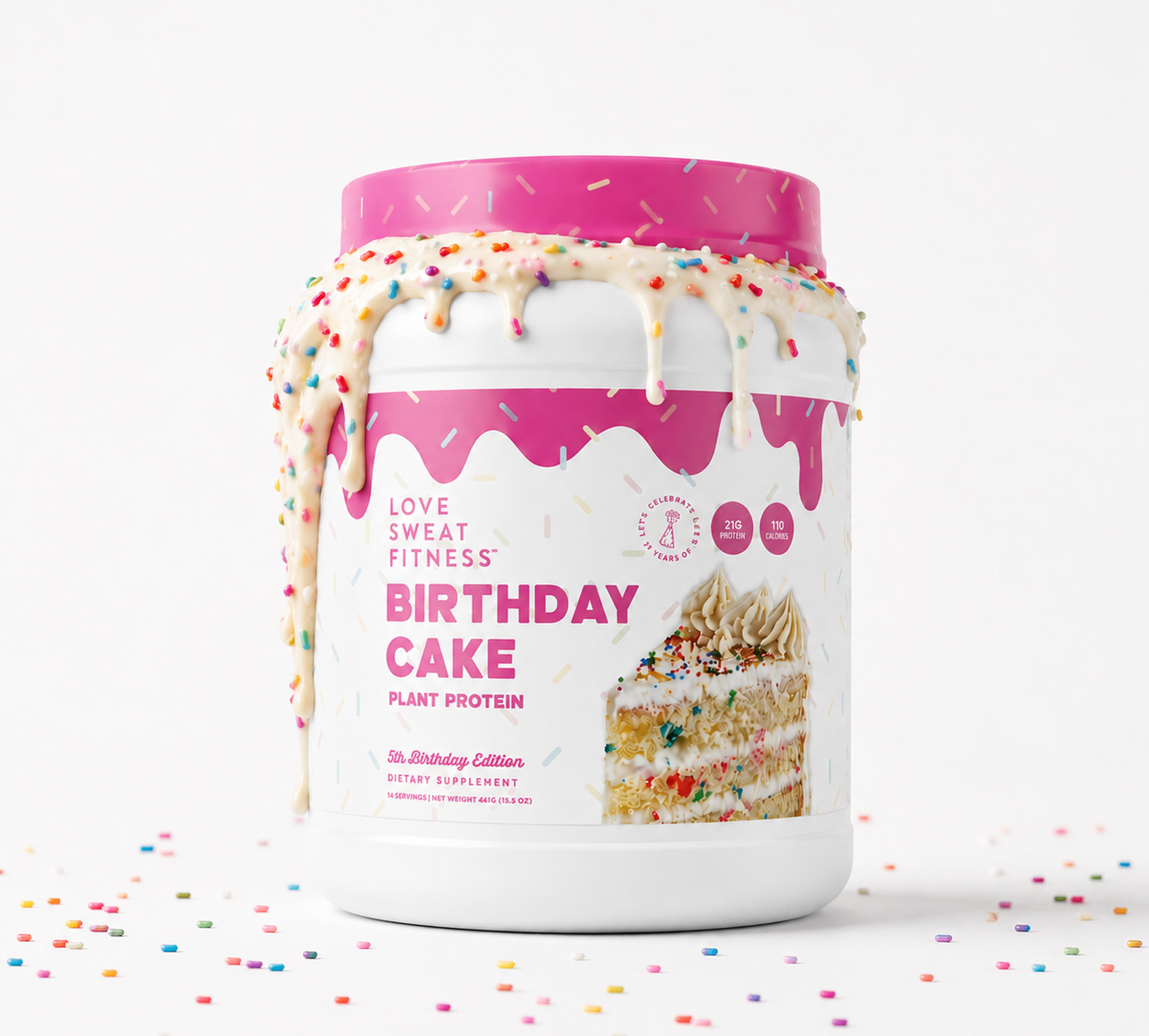 Limited Edition LSF 5th Birthday Cake Protein Powder