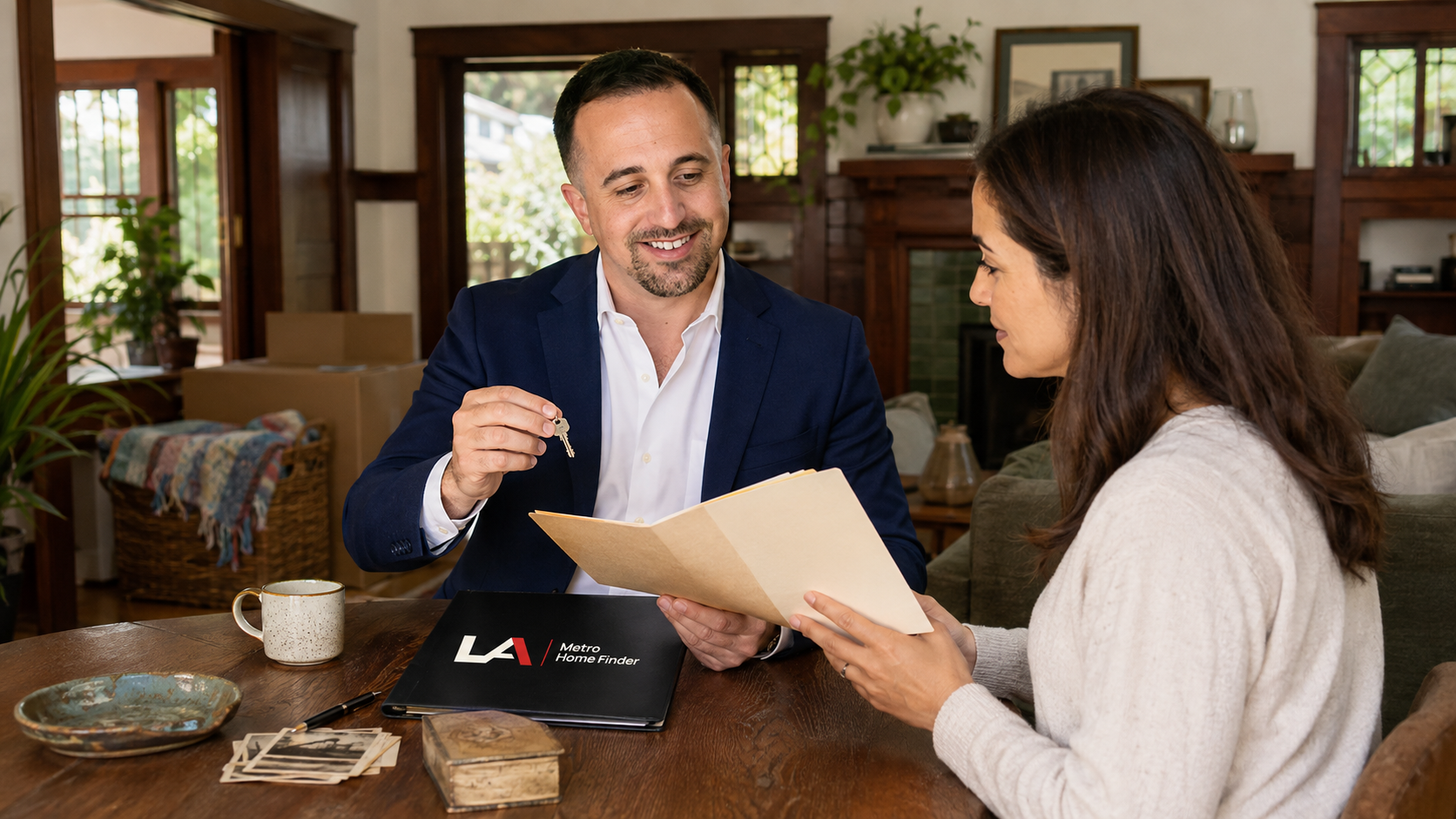 Illustrative inherited Los Angeles home sale decision with Justin Borges and LA Metro Home Finder branding.