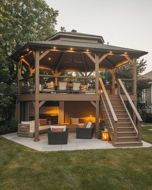 Build the Backyard Hang-Out of Legend: A Two-Story Pavilion for Food, Friends &amp; Fireflies