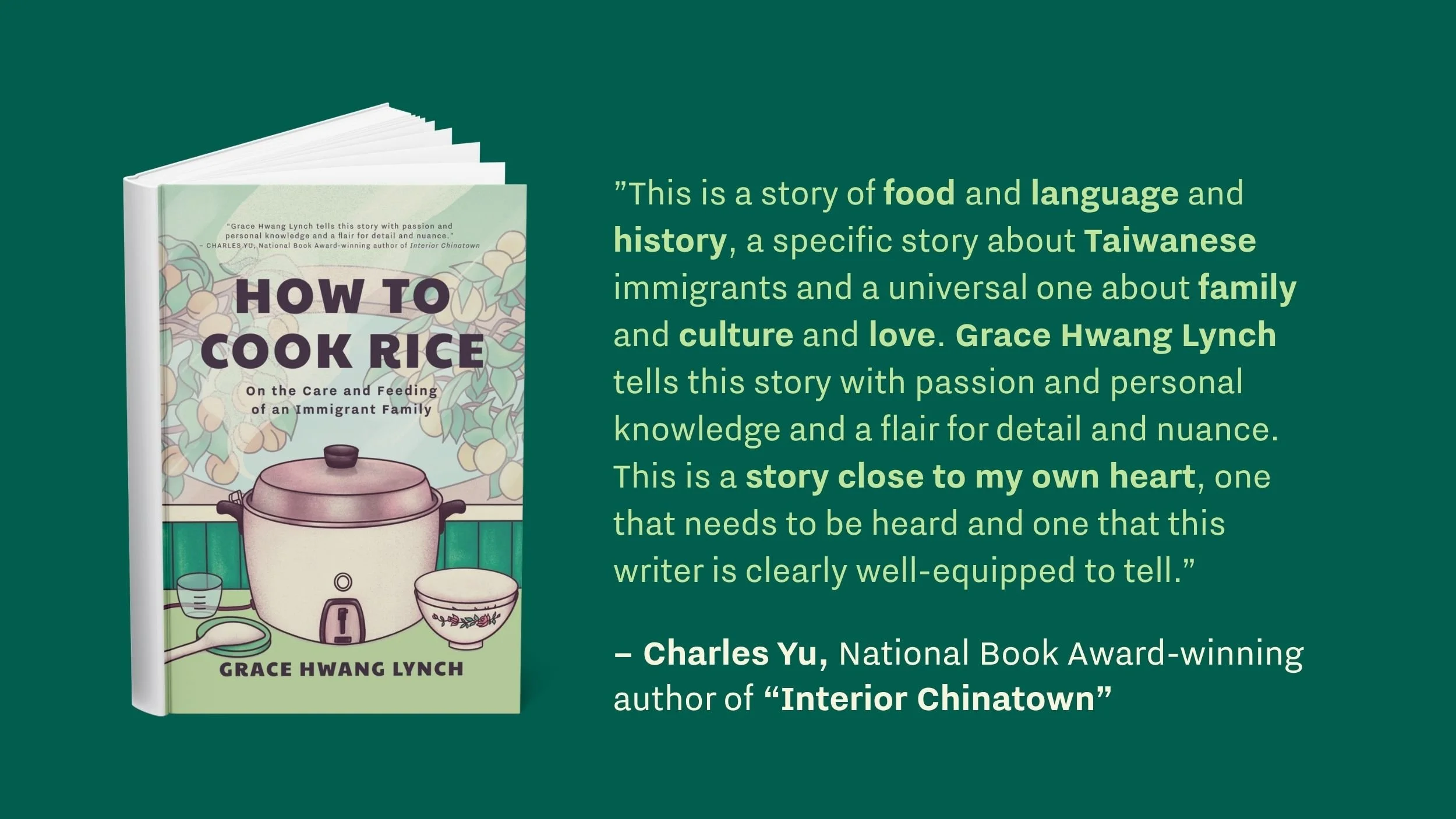 HOW TO COOK RICE Charles Yu blurb