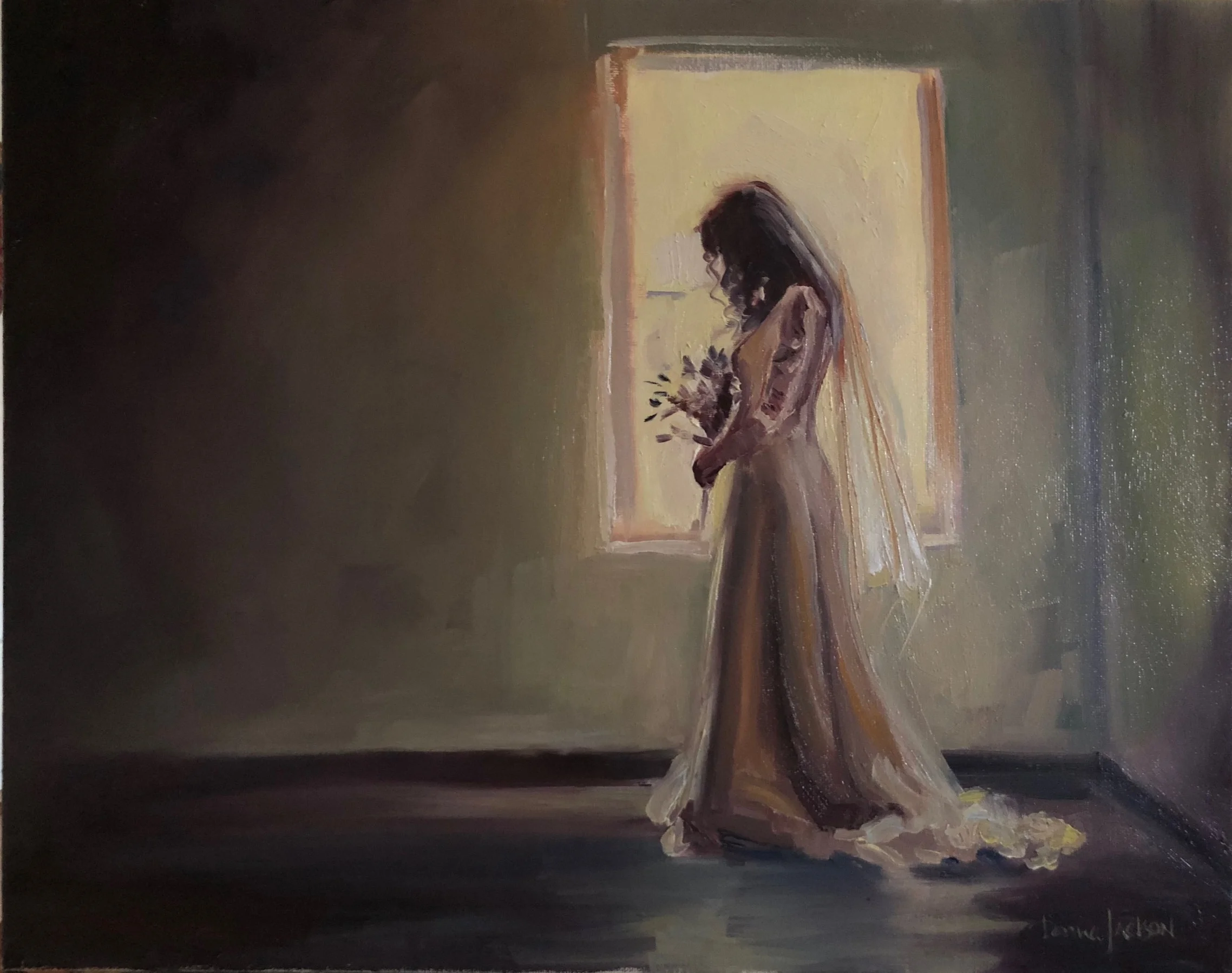 Our wedding ceremony was beautiful, but when I received this painting, it completely took my breath away. The peace and beauty of this day is translated perfectly through this painting. I’m in LOVE! Kathleen Careara
